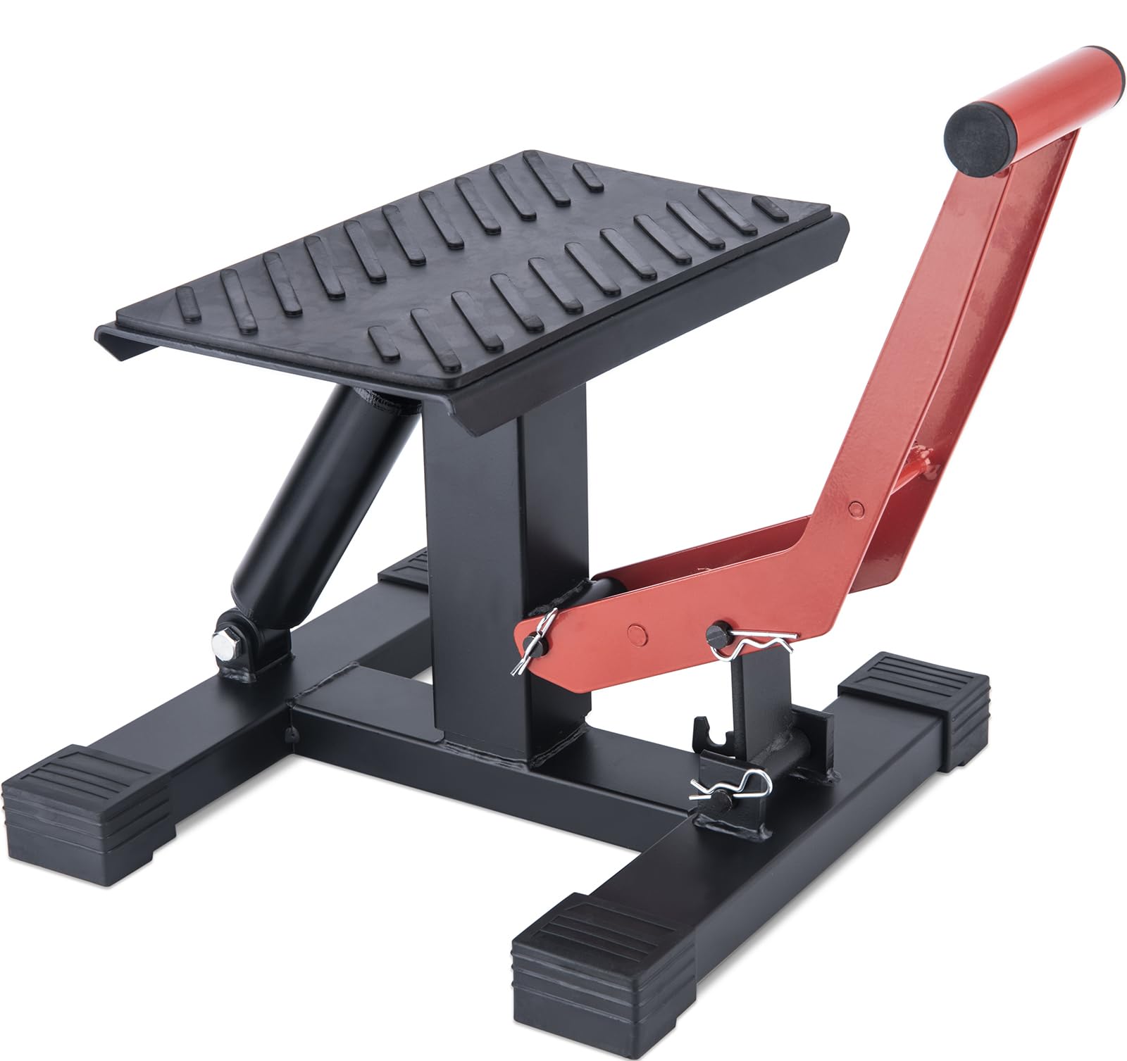 Rsyeku Motorcycle Dirt Bike Stand Jack Lift Hoist Table Height Adjustable Lifting Stand