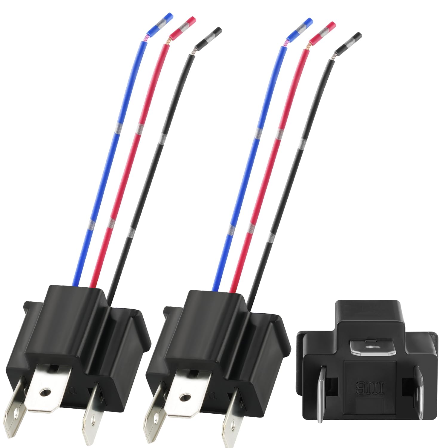 Ibrightstar H4 9003 Hb2 Male Nylon Adapter Wiring Harness Sockets Wire For Headlights Or Fog Lights