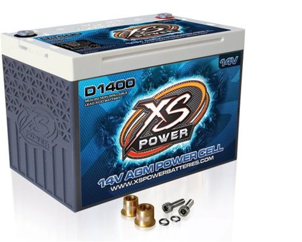 Xs Power D1400 14V 2,400 Amp Agm Battery With Terminal