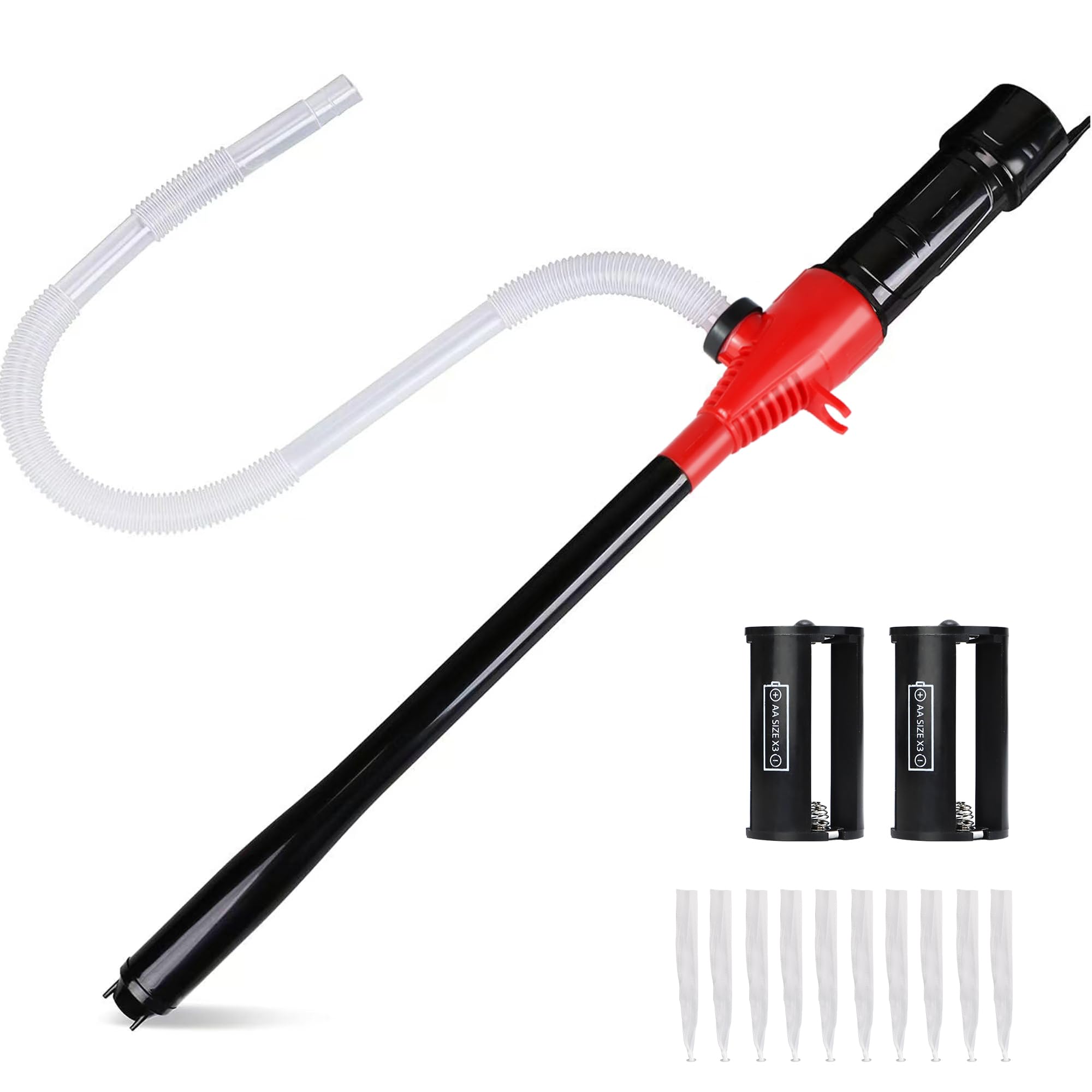 Portable Transfer Pump Battery Operated Electric Siphon Pump for Gas Fuel Diesel Transfer 3.5GPM Flow Oil Extractor - Ideal Gaso