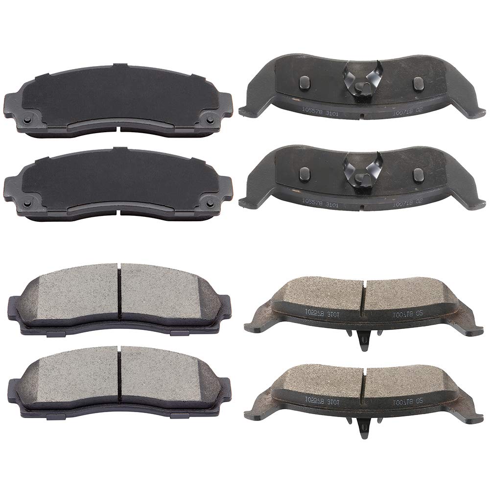 Cciyu D833 D932 Front & Rear Professional Ceramic Brake Pads Set Fit For 2010-2011 For Ford Ranger,2010 For Mazda B2300 Rwd