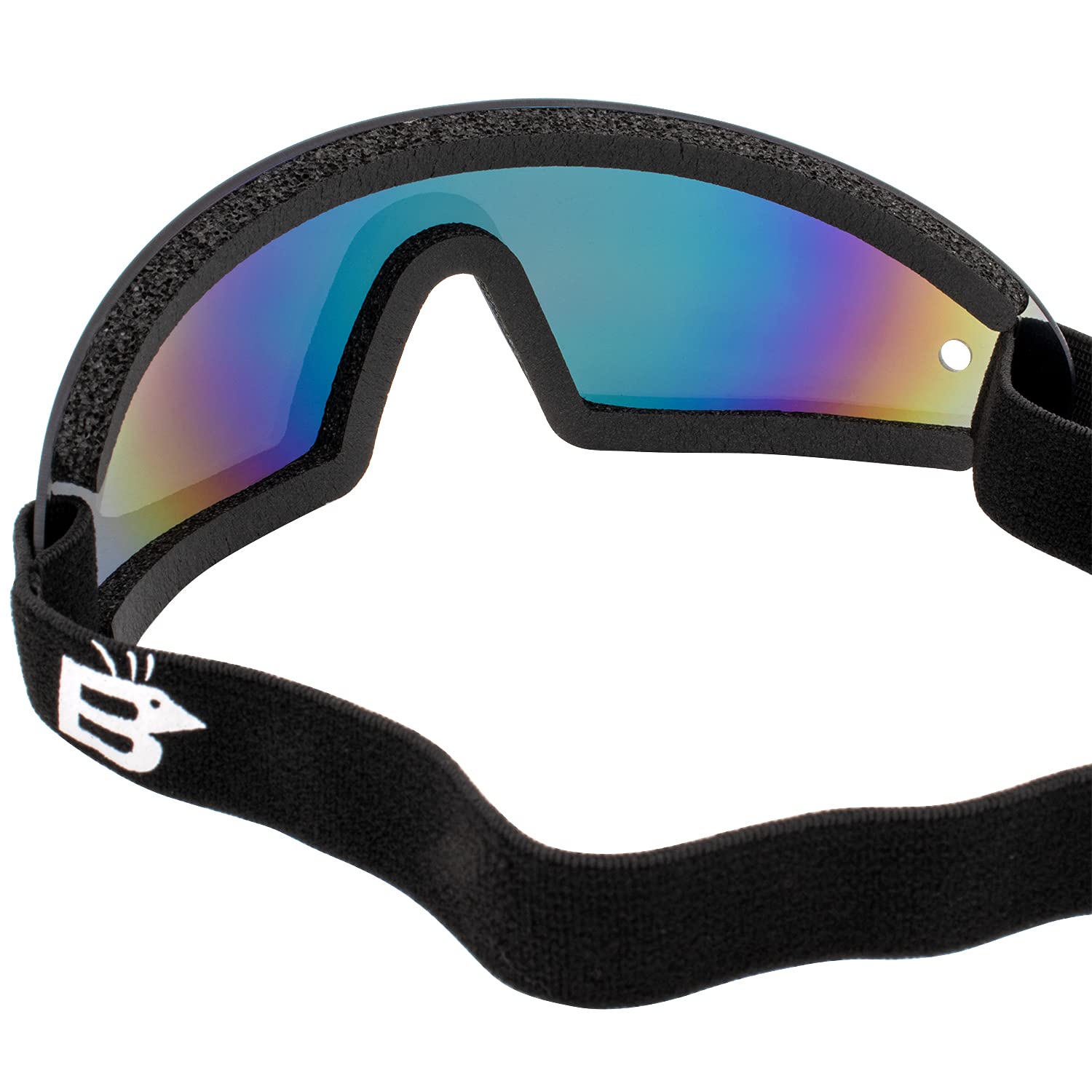 Birdz Eyewear Wing Skydiving Parasailing Goggles 2 Pairs With One Piece Reflectech Red Mirror Lens & Blue Mirror Lens