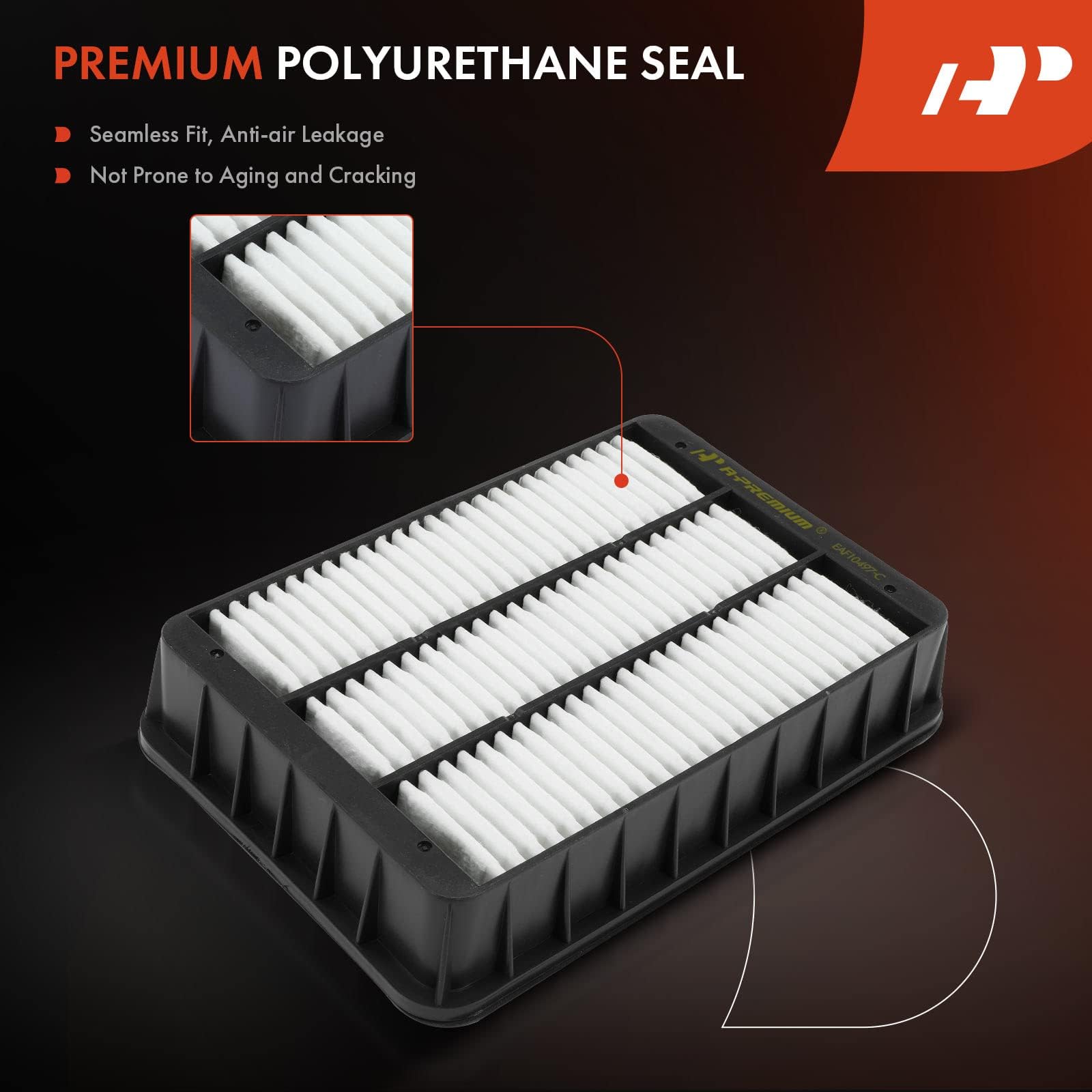 A-Premium Engine Air Filter for Mitsubishi Outlander, Lancer & RVR, Model APEAF098, Silicone Material, Compatible 2007-2015