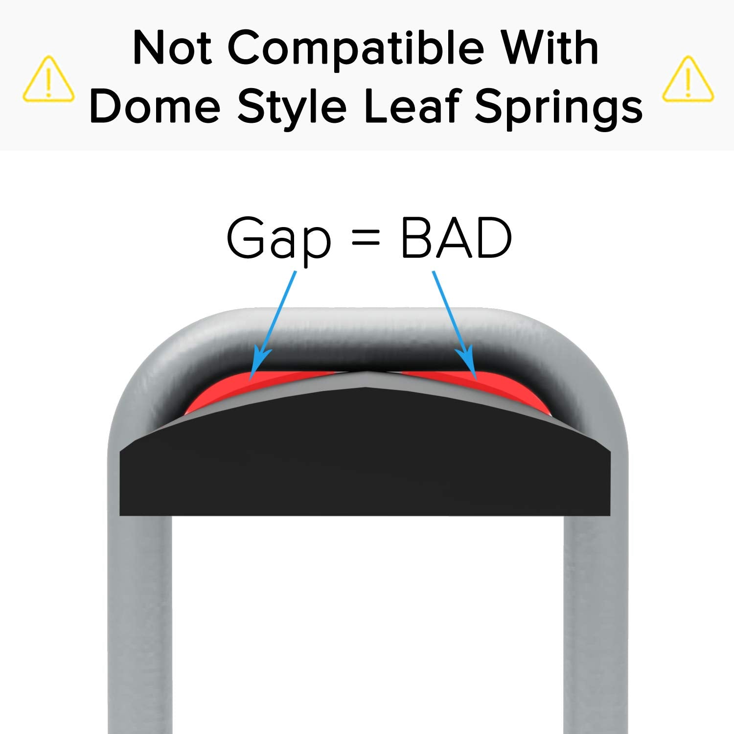 Leaf Spring Axle Extended U-Bolts (Square Bend) Compatible With Ford 1999-2004 F250 F350 Super Duty Excursion 4Wd 4X4-12 Inch Length - 3.15 Inch Width - F-250 F-350 - Black