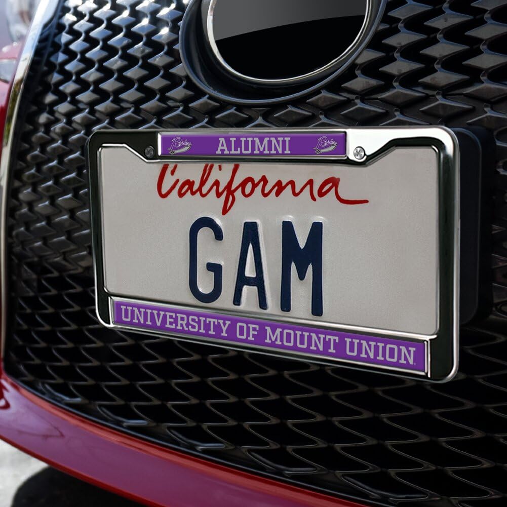 University of Mount Union Alumni Full Size Standard License Plate Metal Frame