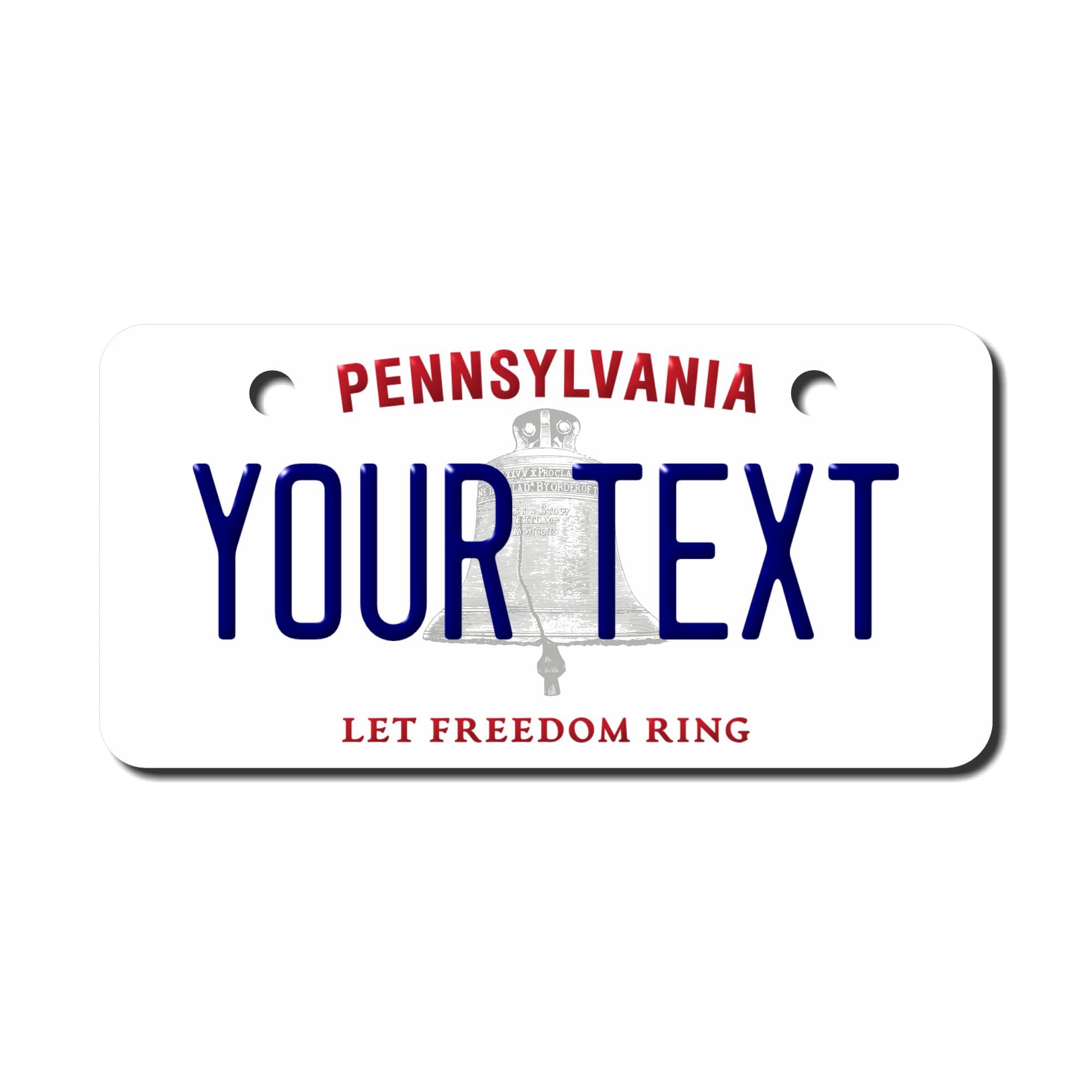 Teamlogo - Personalized Pennsylvania License Plate - Custom Aluminum Name, Text, Or Number Plate - Customized License Bike Acces