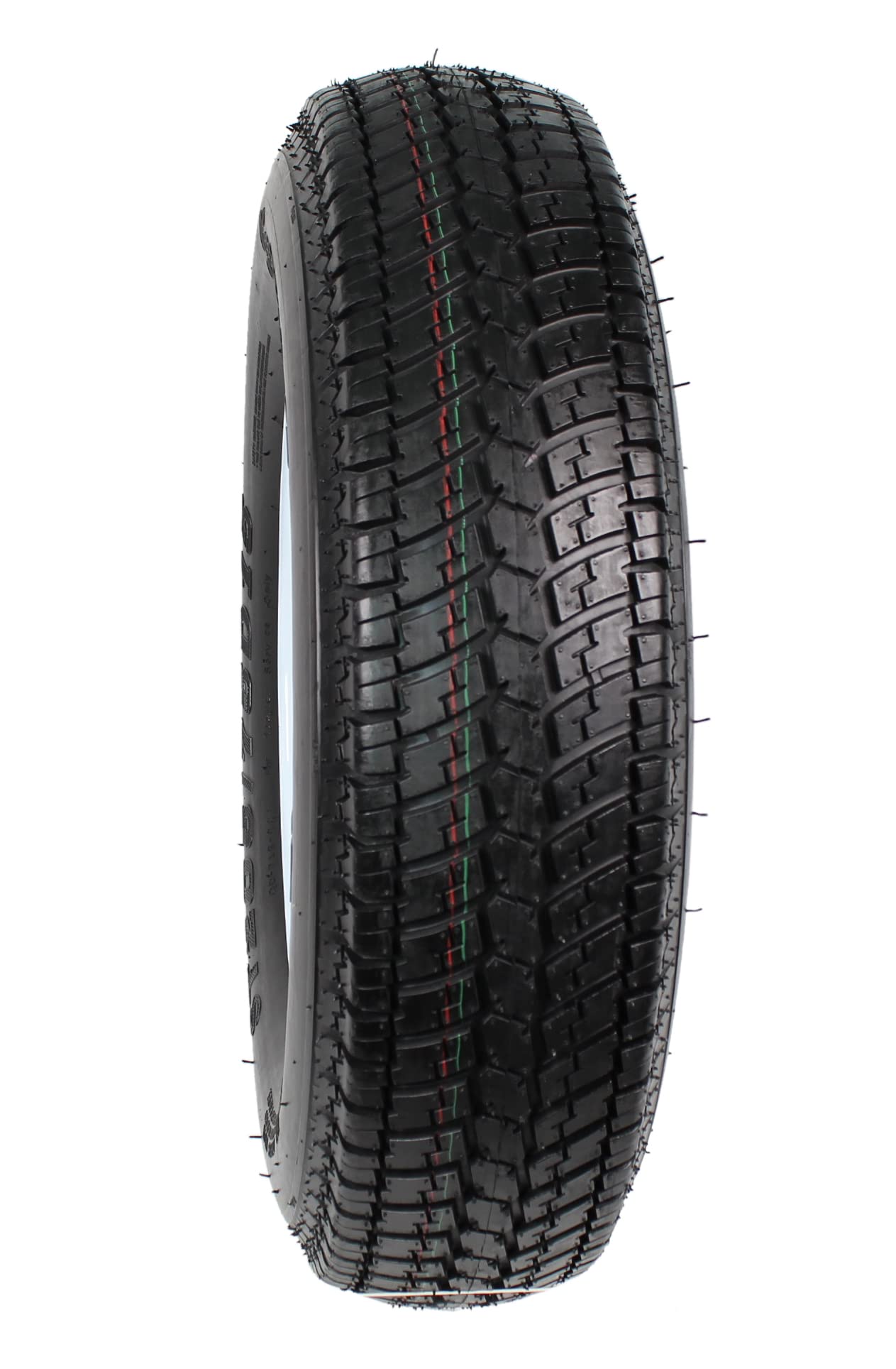 eCustomrim 2-Pack Trailer Tire On Rim ST205/75D15 F78 205/75 Load Range C 5 Lug White Spoke Wheel - 2 Year Warranty w/Free Roadside