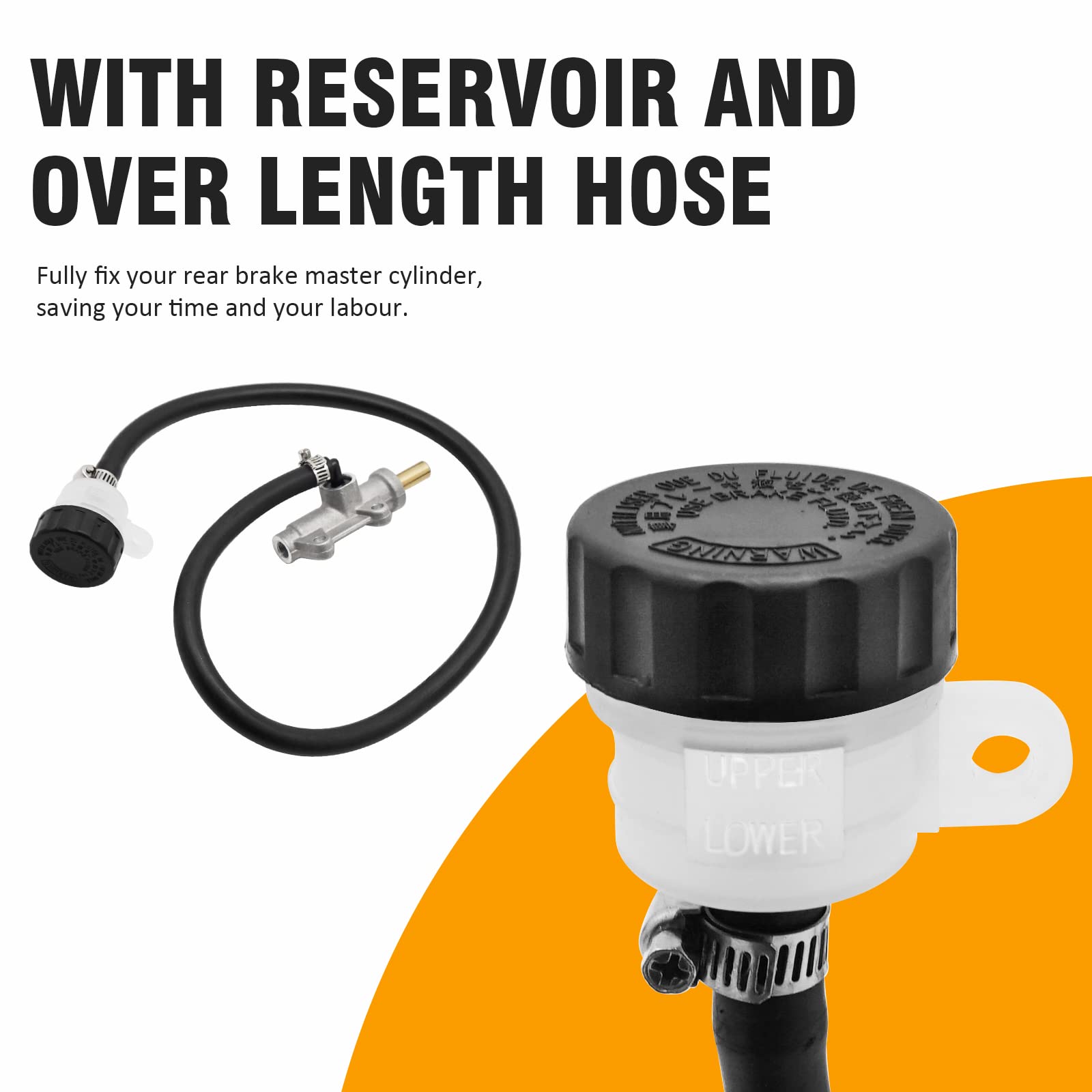 M MATI Rear Brake Master Cylinder for Polaris Sportsman Scrambler Magnum Trail Blazer Trail Boss Xpedition Xplorer 500 450 425 4