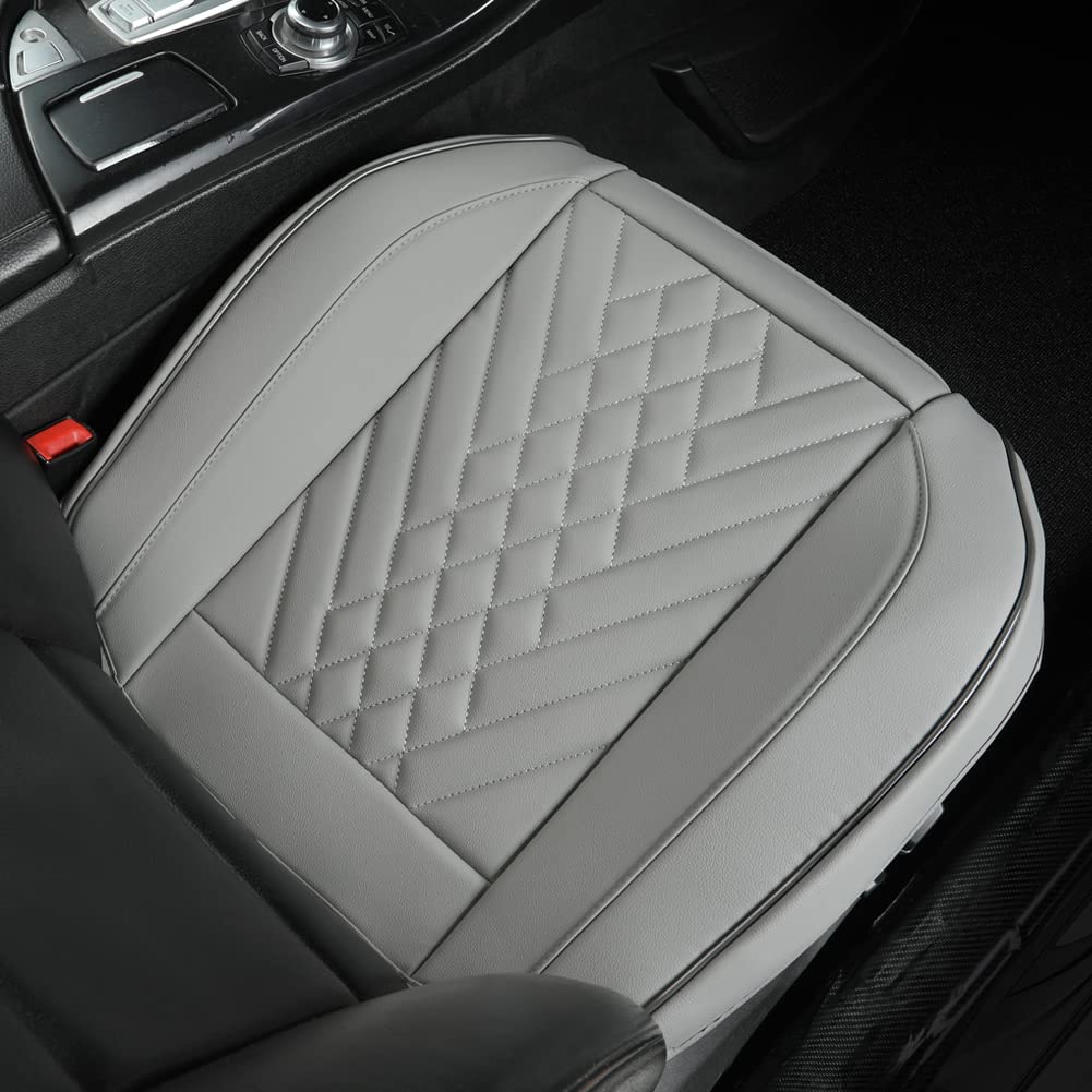 Giant Panda 1Pack Front Car Seat Cover Bottom Seat Cover, Pu Leather Driver Car Seat Protector Fits 95% Of Vehicles, Wrapping Ar