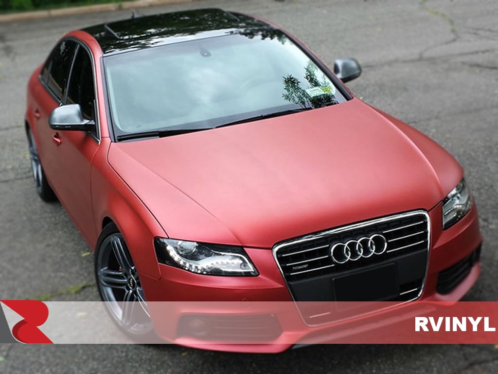3M 2080 Series M203 Matte Red Metallic Dual Cast Lustrous Vinyl Car Wrapping Film - 5Ft X 12Ft - 60Sq Ft - Bubble Free Vehicle S