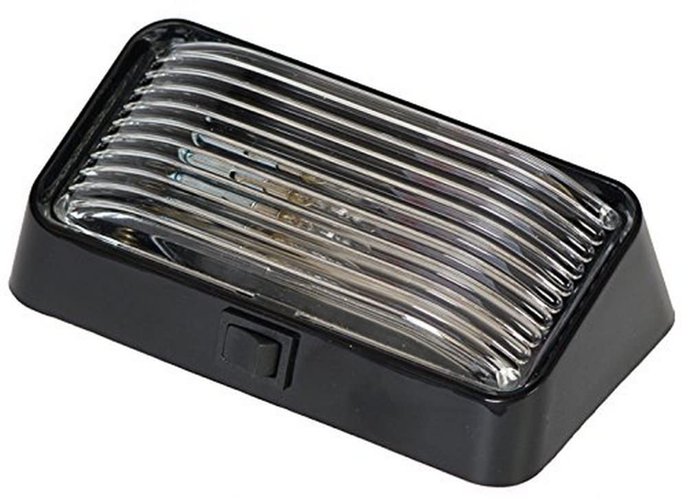 Arcon 51308 Clear Porch/Utility Light With Off-White Base