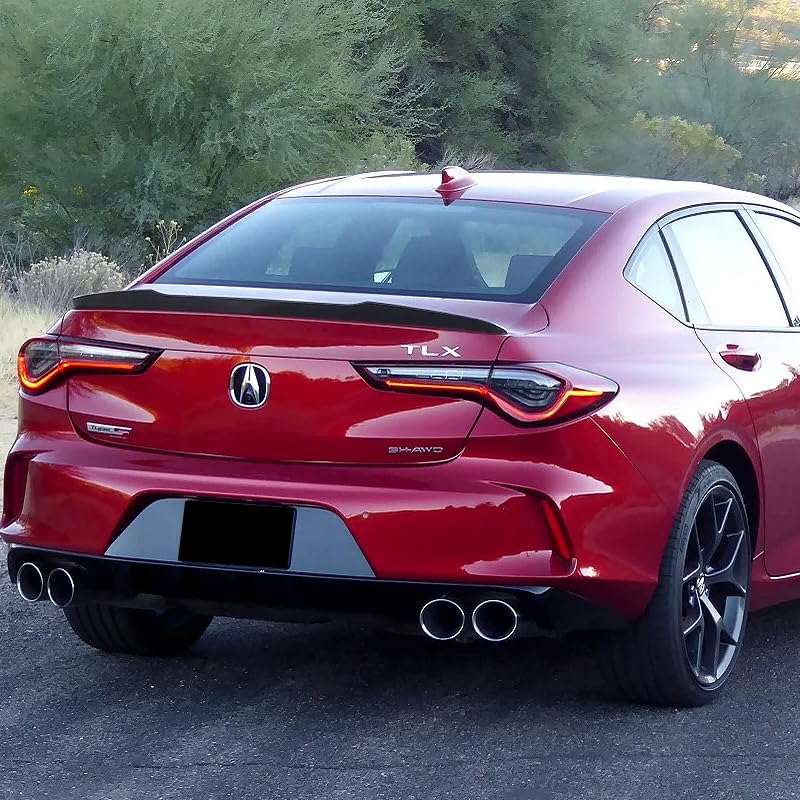 Stay-Tuned W-Power ABS Material V-Style Rear Trunk Lid Duckbill Spoiler Wing Compatible with 2021-2024 Acura TLX, Exterior Acces
