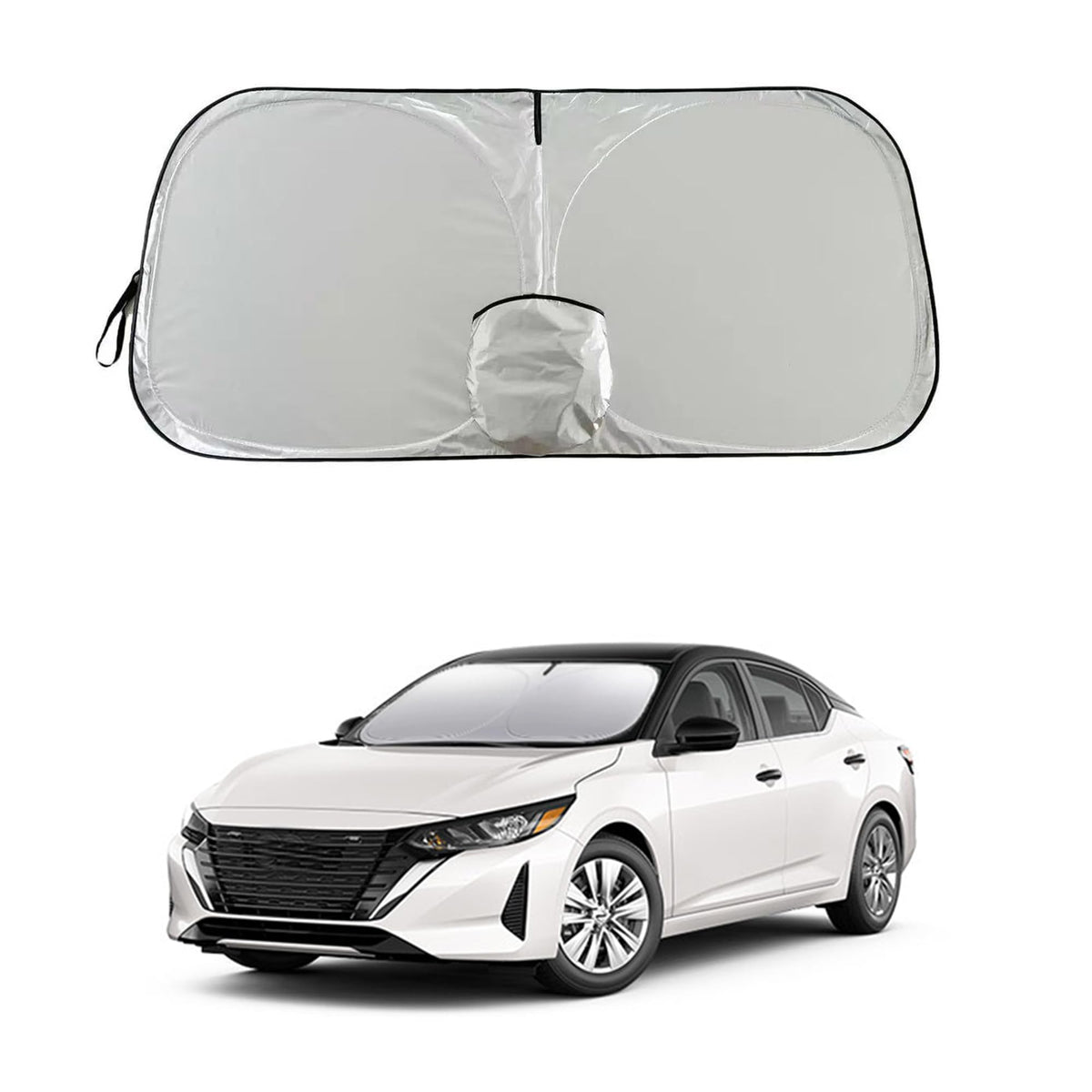 Sentra Versa Frontier Dedicated Windshield Sun Shade, Sunshade Windshield Visor for Nissan Sentra 2007-2025, Versa 2012-2025.