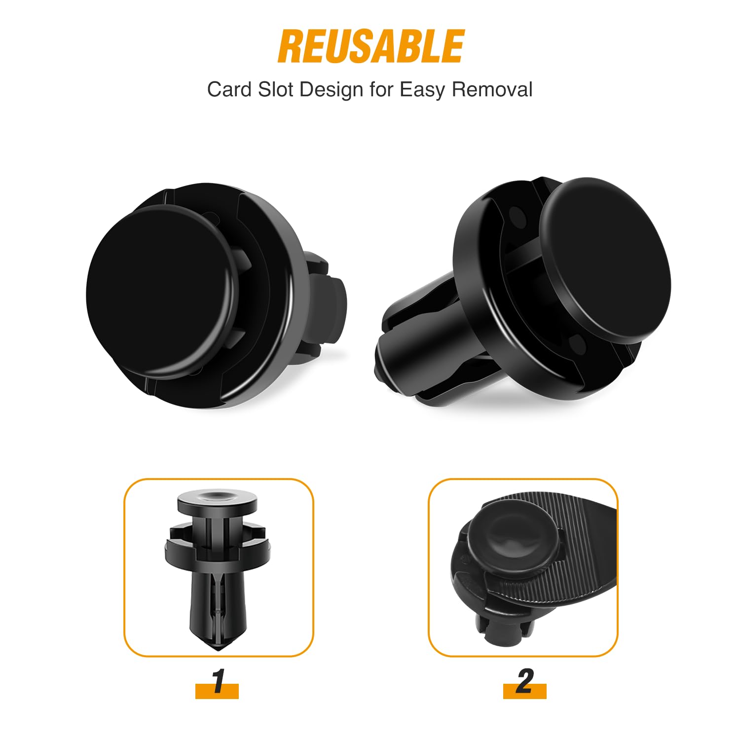 Gooacc 40Pcs Bumper Grommet And Rear Bumper Retainer Assortment Compatible For Nissan & Infiniti, Replace 63846-5V000 63846-5V00