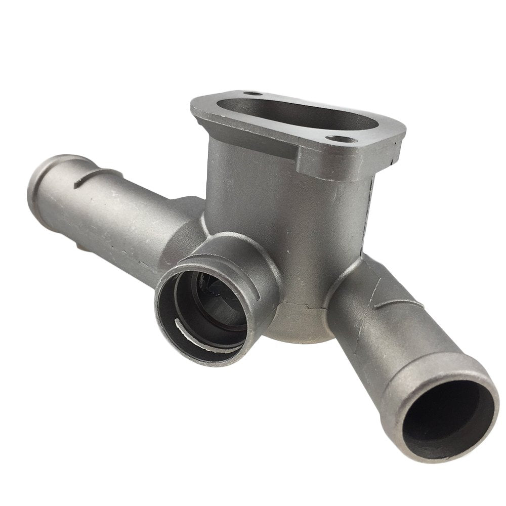 Aluminium Alloy Thermostat Housing Coolant Hose Flange Radiator For Vw Golf Jetta 2.0 L4 99-06 06A121133D