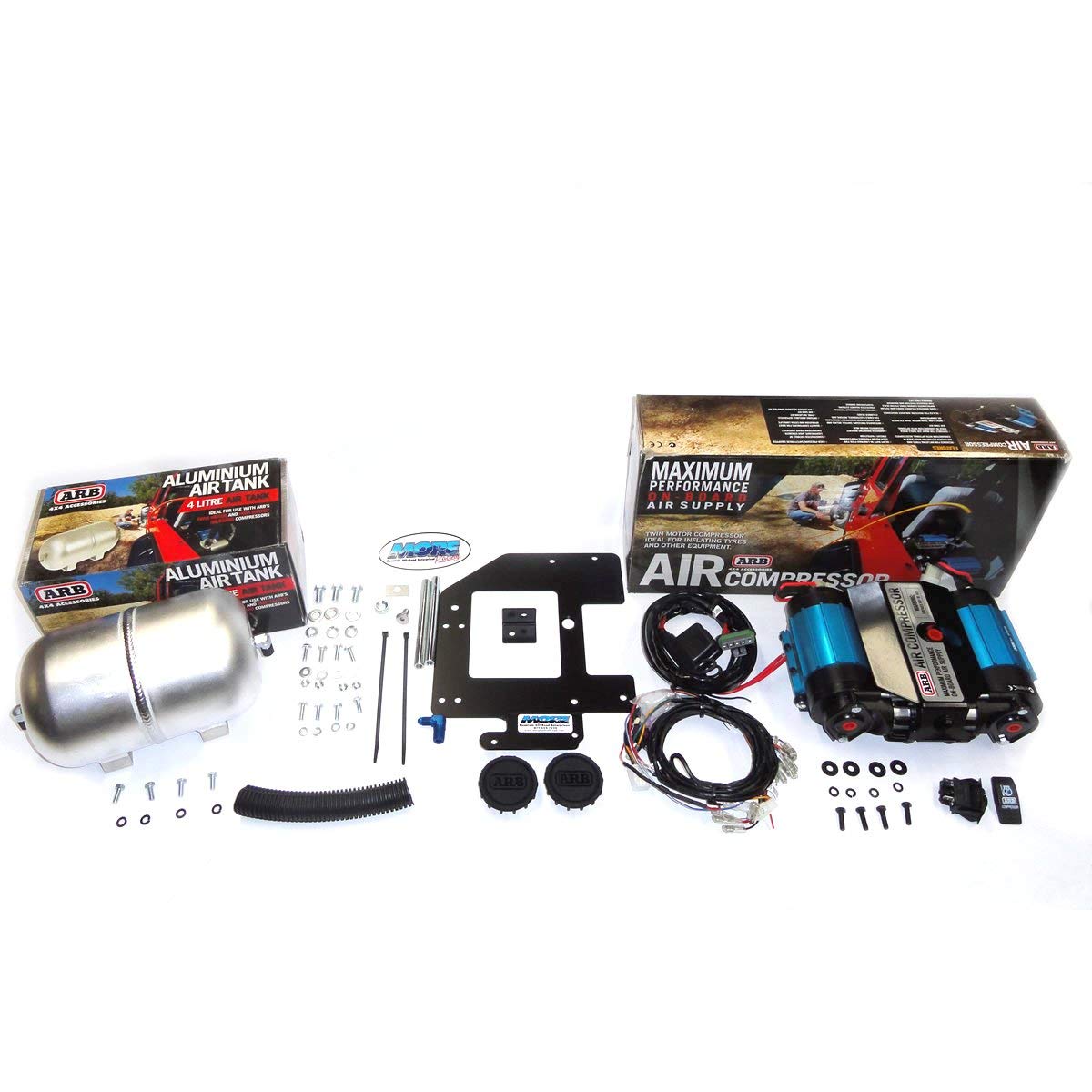 Arb Ckmta12 '12V' On-Board Twin High Performance Air Compressor, Ideal For Air Lockers Locking Differentials, Tire Inflator, Air