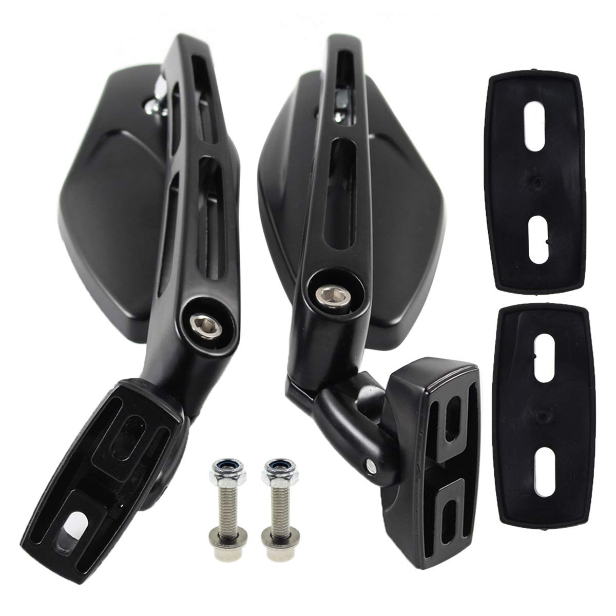 Autokay Motorcycle Mirrors Racing Rearview Mirrors Cnc Aluminum Anti-Glare Side Mirror Fits For Honda Cbr 600 F3 F4I Kawasaki Ninja Zx 6 7 9 12 Yamaha Fzr Yzf R1 R6 S Suzuki Gsxr