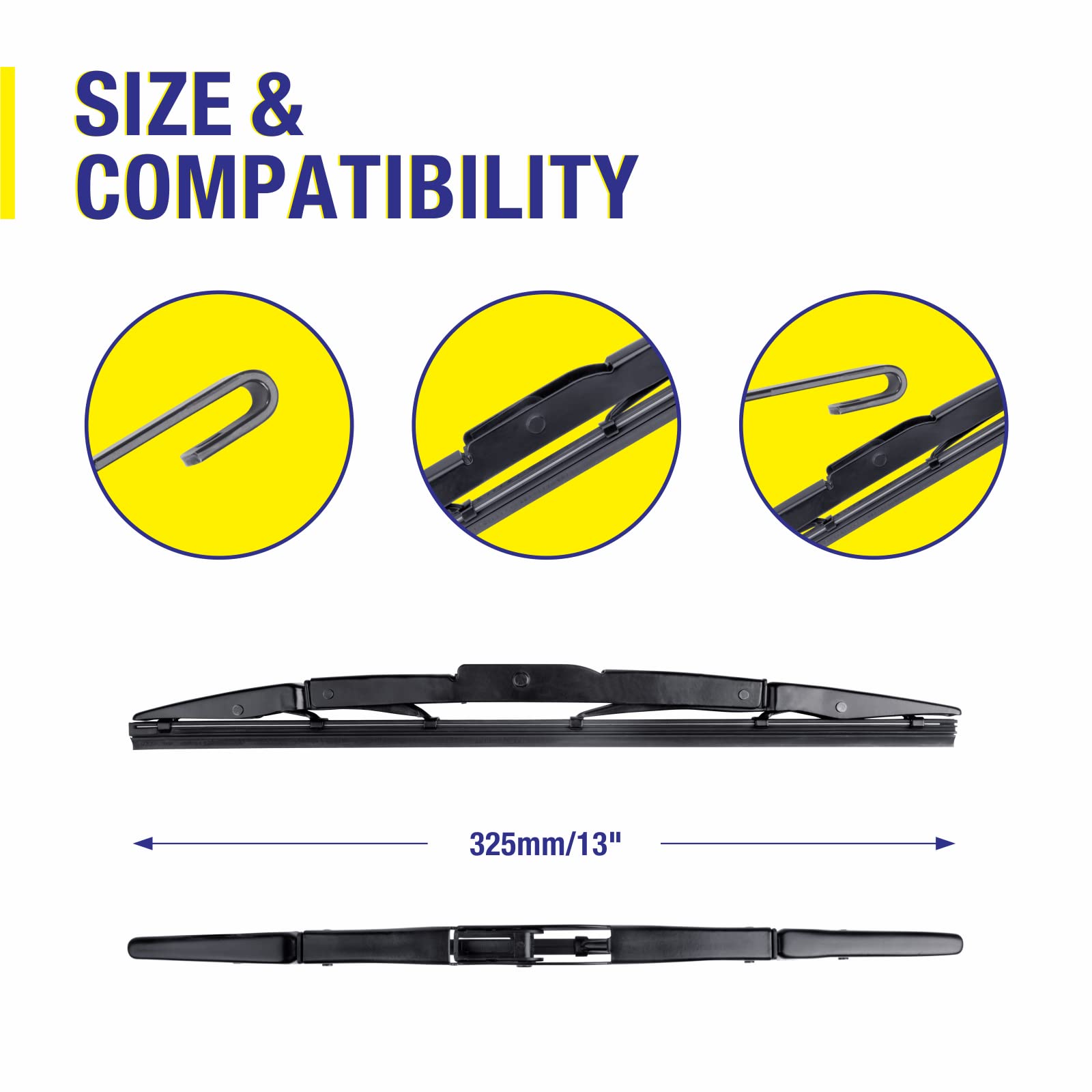 3 Wipers 26''/16''/13'' Replacement For Honda Crv 2016 2015 2014 2013 2012(Set Of 3), 26 Inch+16 Inch Windshield Wiper Blades Wi