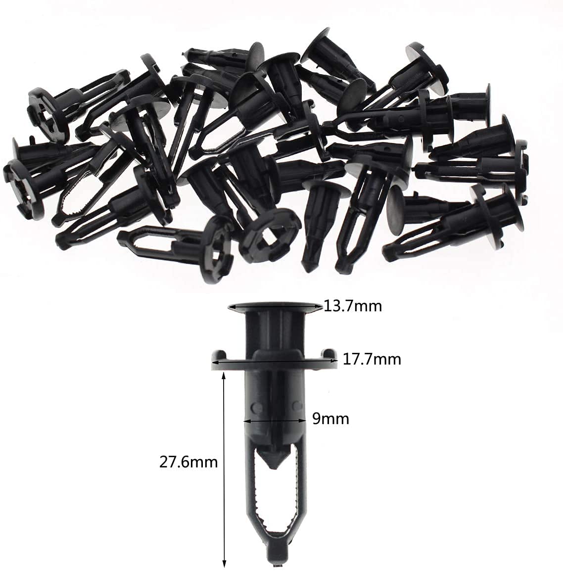 AUTOKAY 16PCS Tailgate Cap Top Protector Molding Retainers Clips for Toyota Tundra 2007-2018