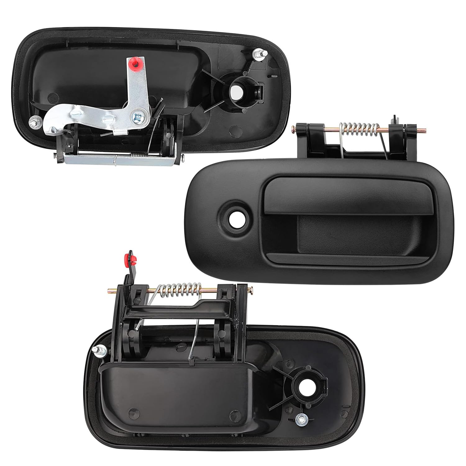 Exterior Door Handle Set, Front Left & Right & Rear Right Sliding Side For 1996-2009 Chevy Express,Gmc Savana 1500 2500 3500 450