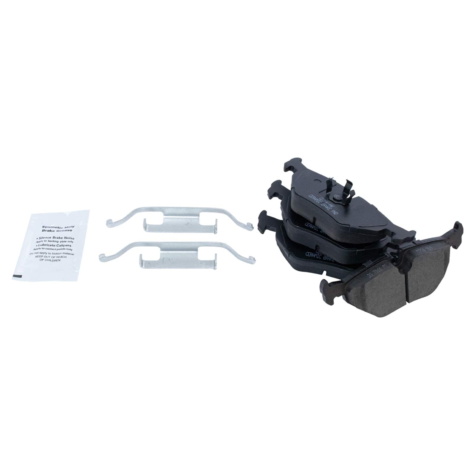 Trq Rear Brake Pad & Rotor Kit Brake Pads Brake Rotor Ceramic Compatible With 1992-1998 Bmw 318I 1992-1997 318Is 1998-1999 323I
