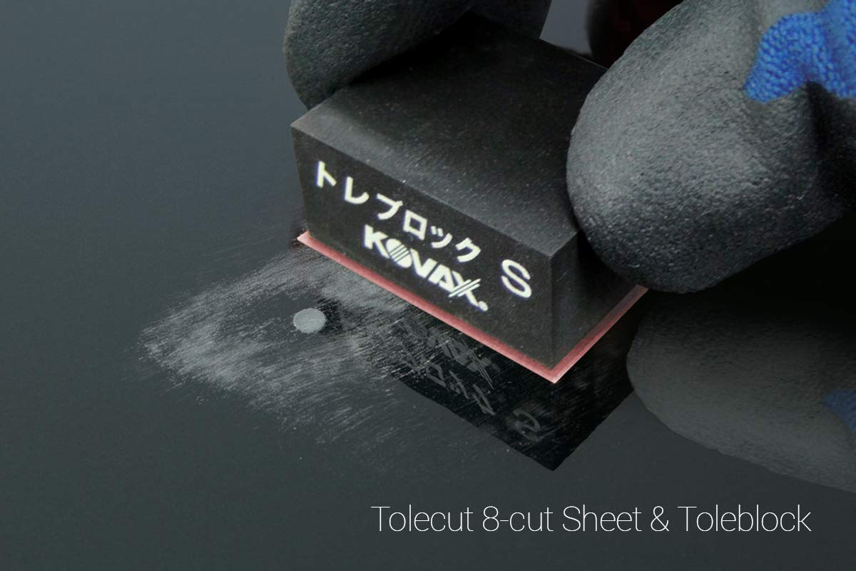 Tolecut Psa 8-Cut Block Sanding Sheets, Black K-3000, 191-1521, 25 Sheets