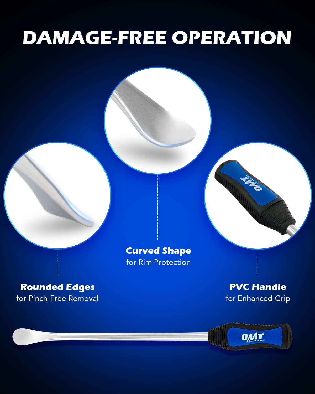 Orion Motor Tech 14.5'' Tire Spoon Kit, 20Pc Tire Changing Tool For Motorcycle Dirt Bike Lawn Tractor Bicycle, Motorcycle Tire C