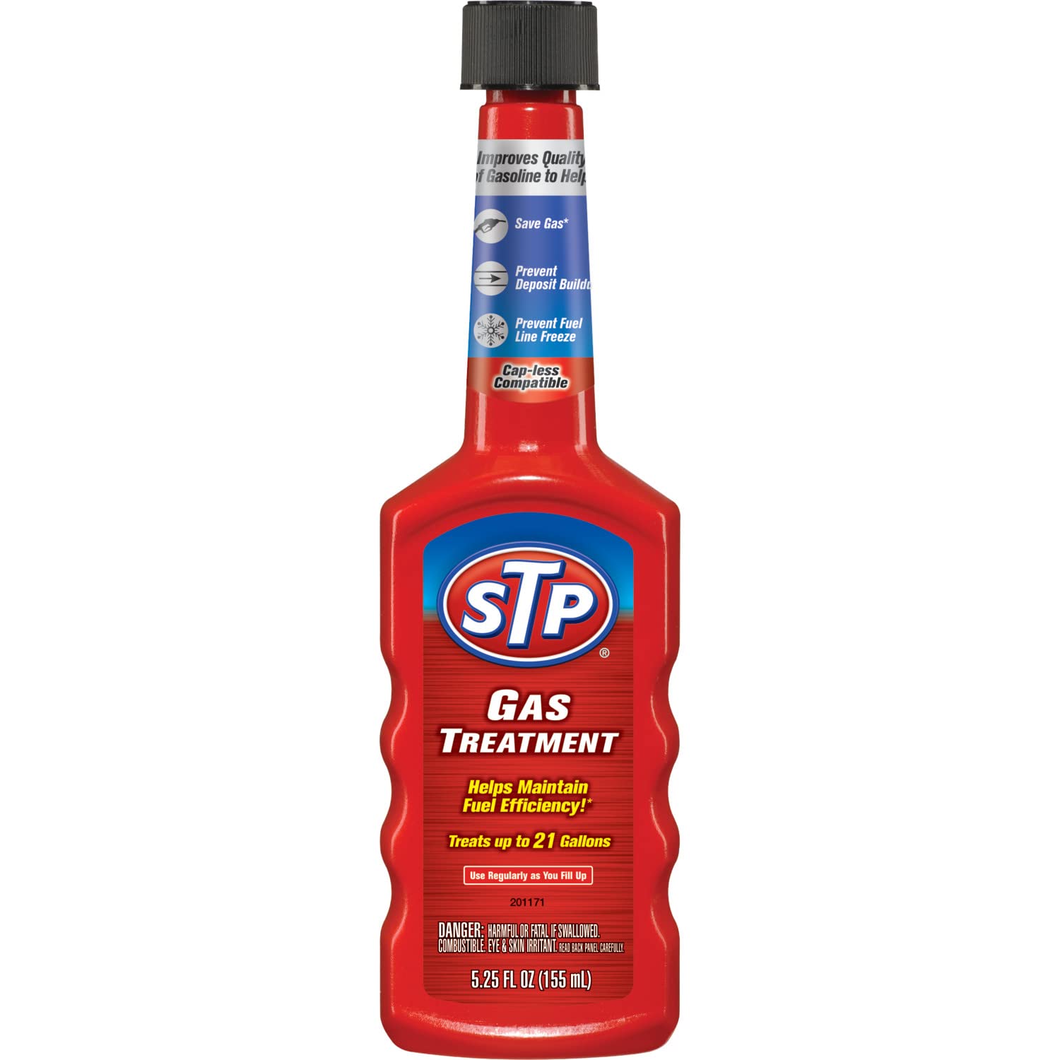 Stp Gas Treatment Fuel Additive, 5.25 Fl Oz Bottles, 2 Pack, Fuel Cleaner That Fights Deposit Build-Up, Prevents Fuel Line Freez