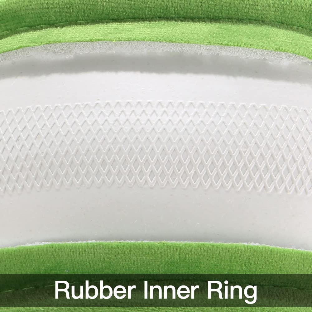 Otostar Soft Velvet Steering Wheel Cover, Universal Luxury Steering Wheel Protector Car Interior Accessories 15 Inch (Green)