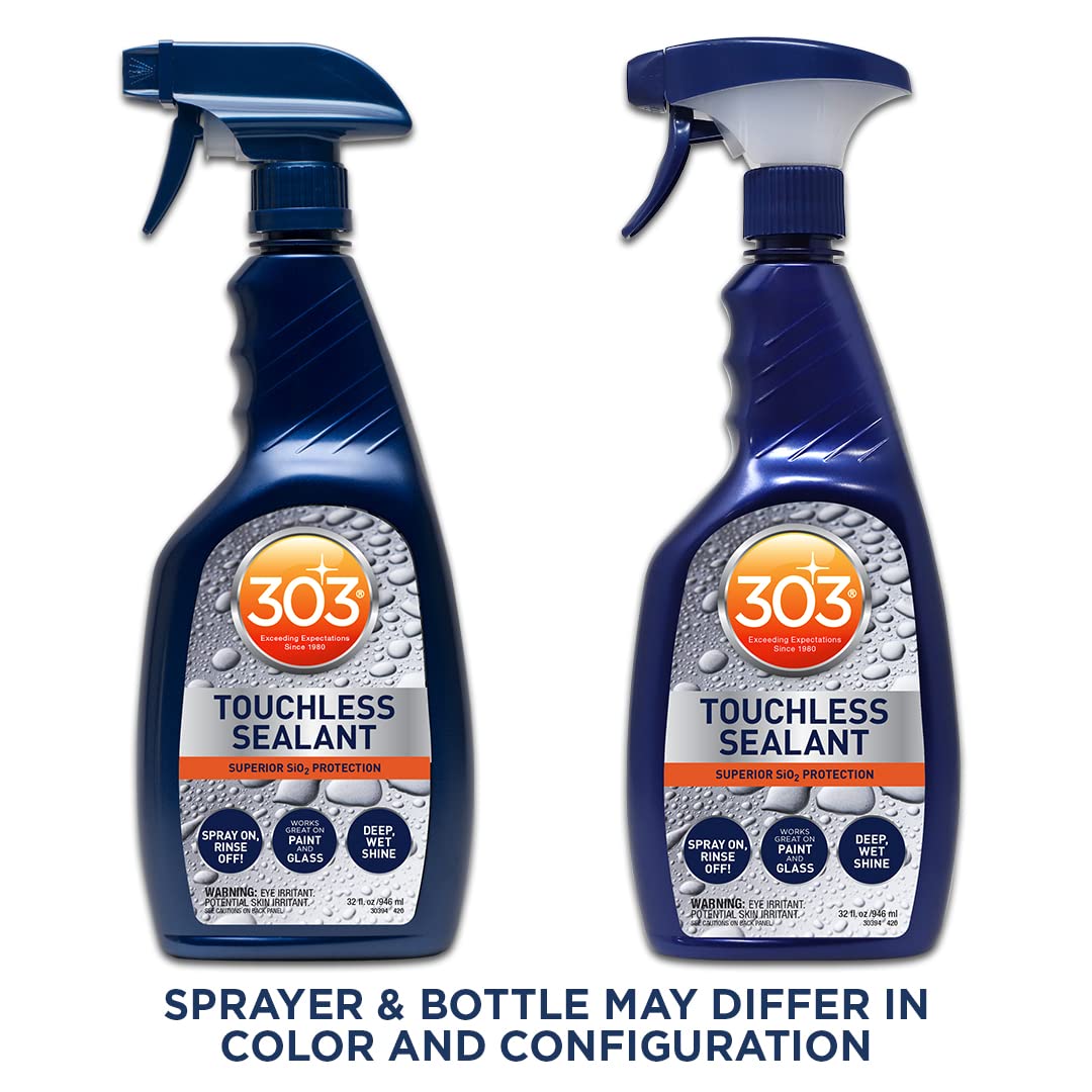 303 Products Touchless Sealant - Sio2 Water Activated Paint & Glass Protection - Spray On, Rinse Off - Lasts 2X Longer Than W- D