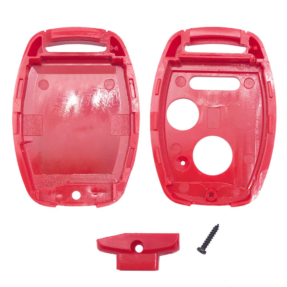 Horande Keyless Entry Remote Control Key Fob Cover Shell Fit For Honda 2003-2007 Accord Pilot 2005-2006 Cr-V Ridgeline Civic Fit Key Fob Case