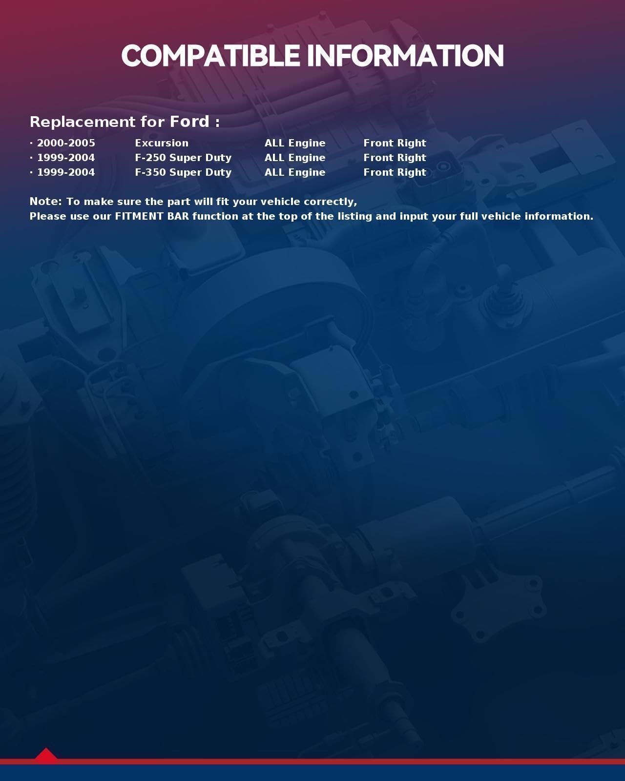 Kax Front Right Brake Caliper 18B4790 Compatible For F250 Super Duty 1999-2004, F350 Super Duty 1999-2004, Excursion 2000-2005,
