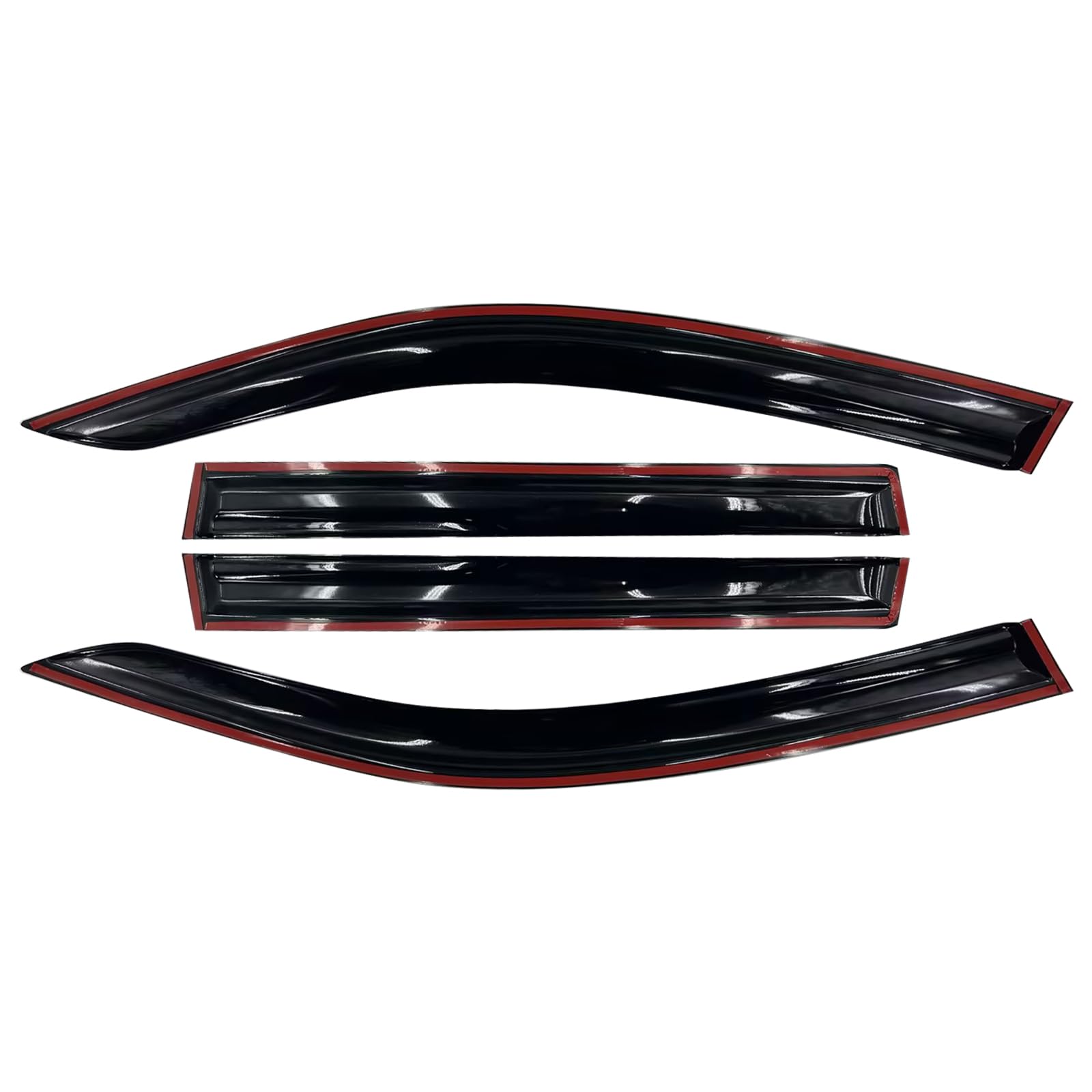 Sontian Tape-On Side Window Visor Deflectors Rain Guards For 2019 2020 2021 2022 2023 2024 Su-Baru Fo-Rester Rain Deflectors, Vi