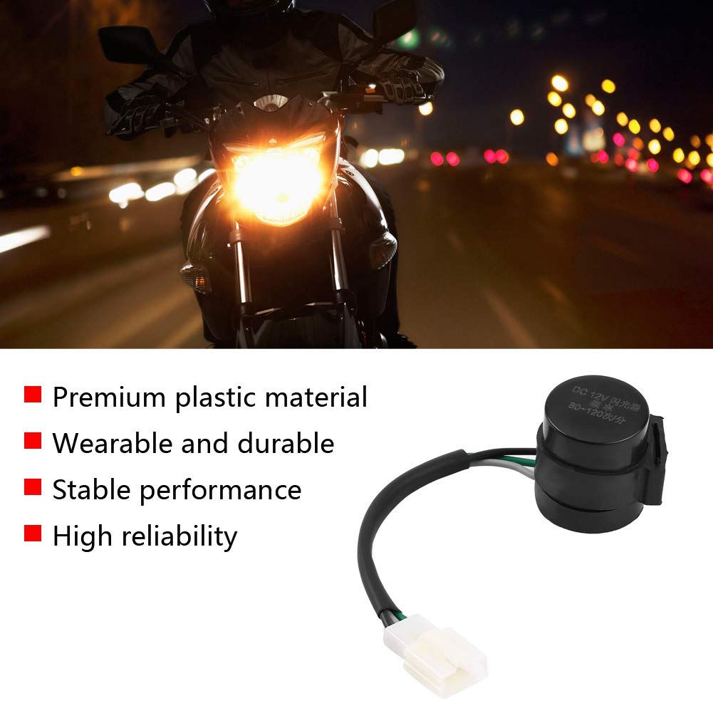 Aramox Motorcycle Turn Signal Flasher, LED Turn Indicator Light Flasher Blinker for GY6 50cc to 250cc Motorcycles Scooters Moped