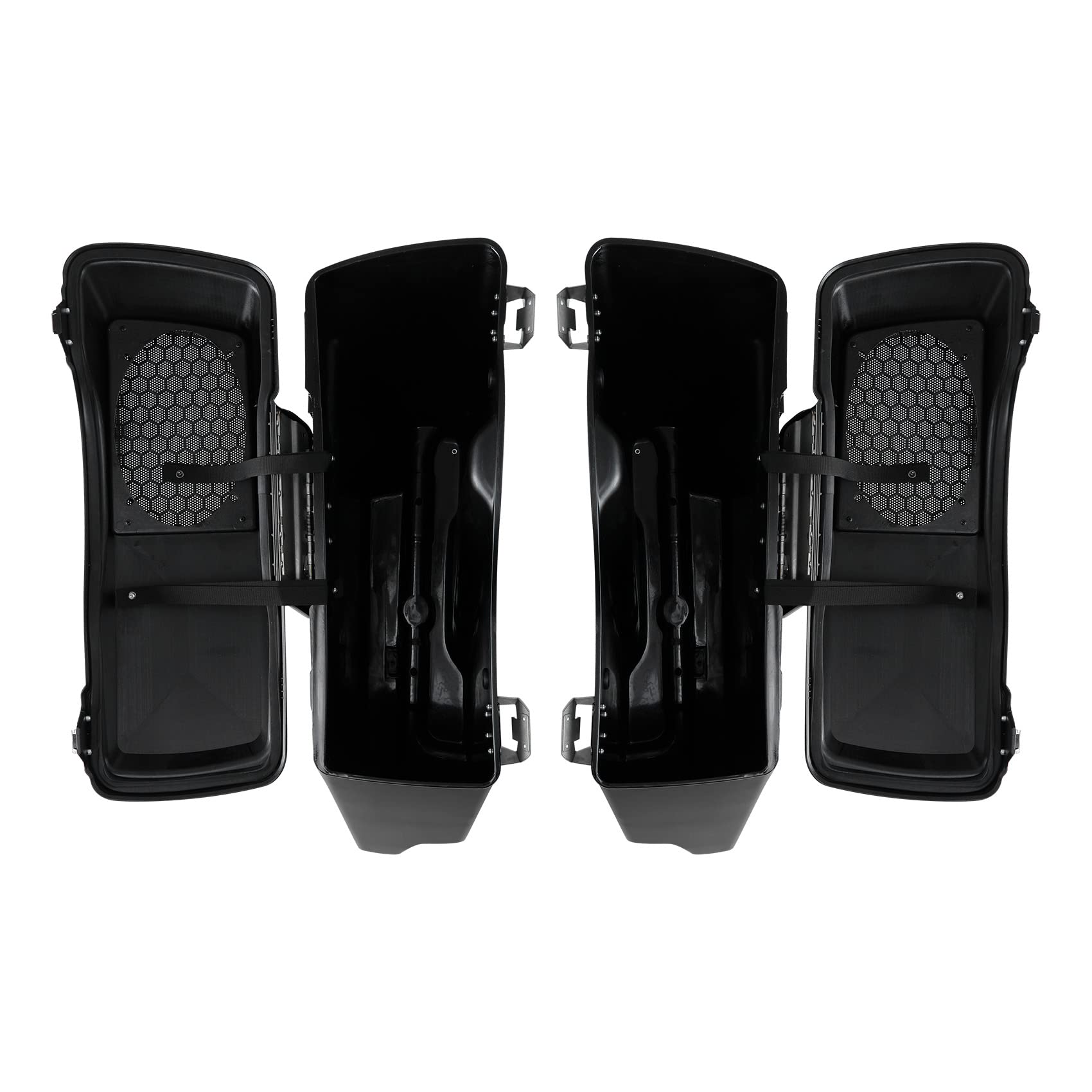 Tcmt 5'' Stretched Saddlebags Fit For Harley Road Glide 14-24 Velocity Red Sunglo