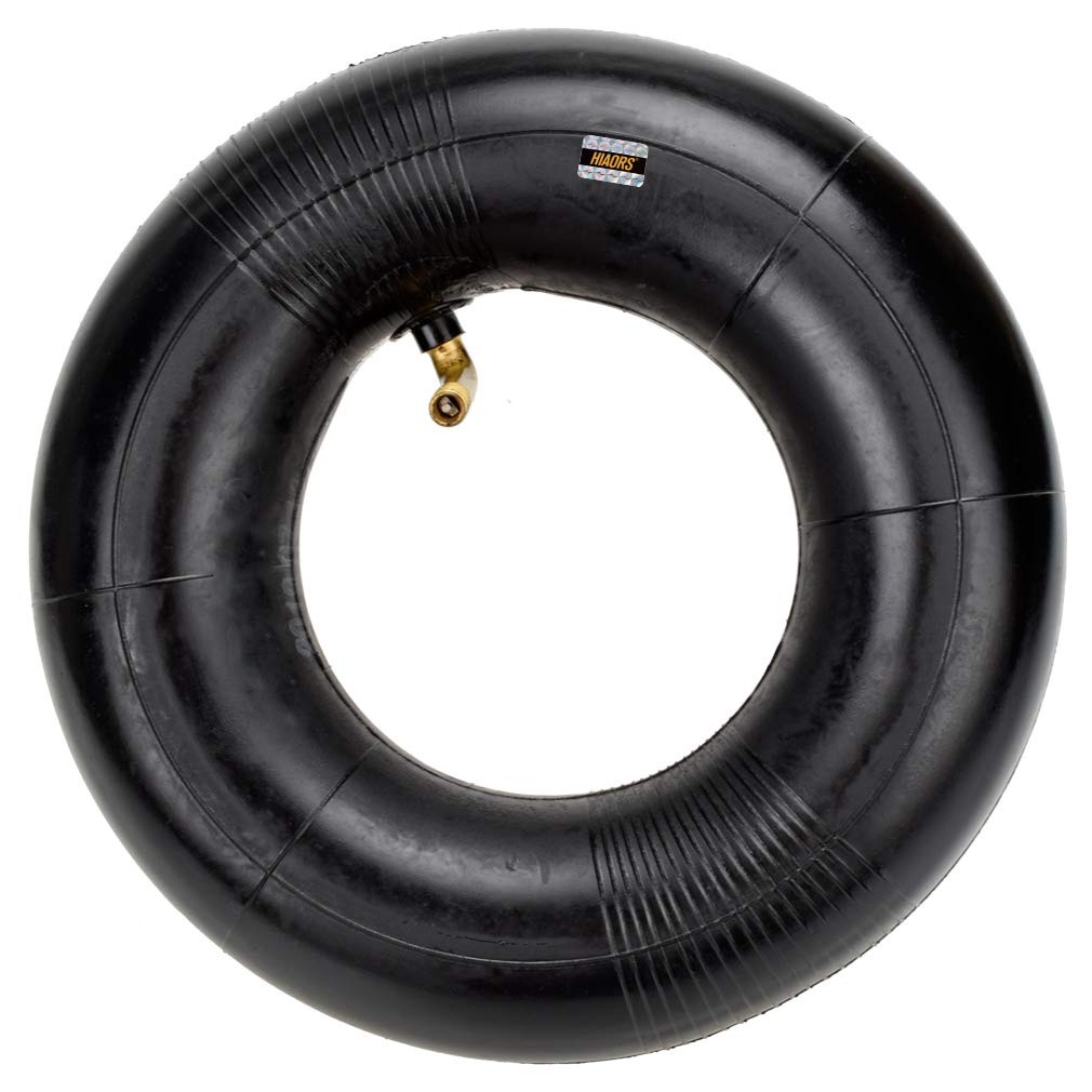 HIAORS 9x3.50-4 2.80-4 2.50-4 Tire Inner Tube With Bent Metal Valve Stem for Hand Trucks, Utility Cart, Lawn Mowers, Wheelbarrow