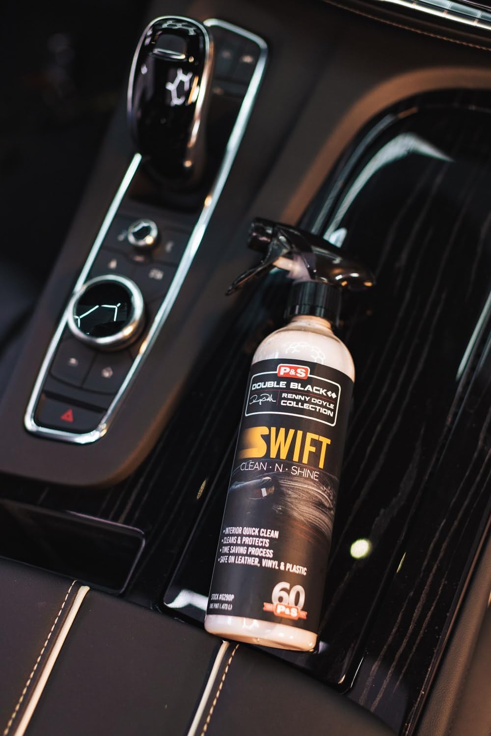 P & S Professional Detail Products Swift Clean & Shine - Interior Cleaner & Protectant for Leather, Vinyl, Plastic - Cleans, Con