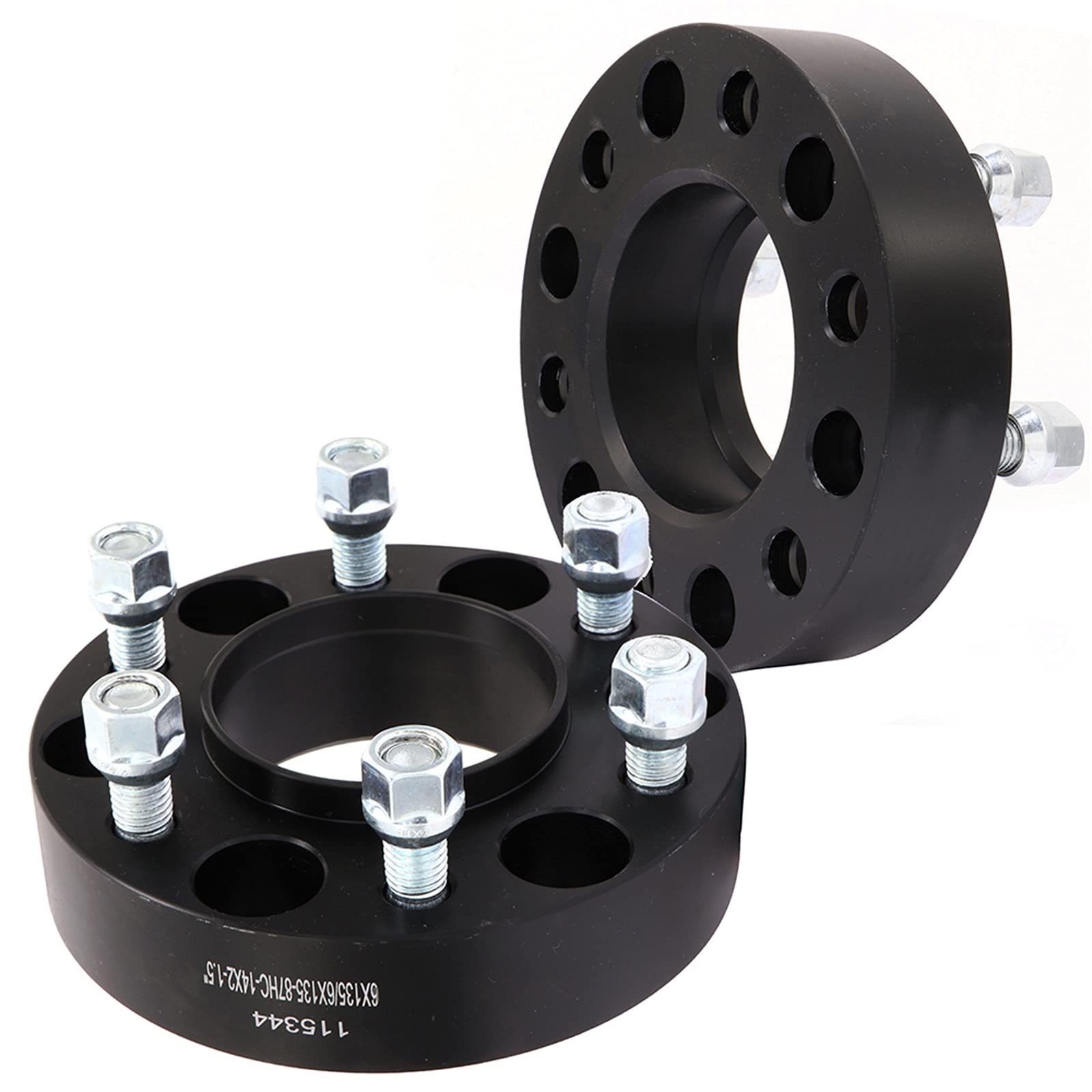 Ocpty 6X135 Wheel Spacers 1.5 Inch 6 Lug With 14X2.0 Threadsize 87Mm Hub Bore Fits 2004-2014 For F-150 2003-2016 For Navigator 2