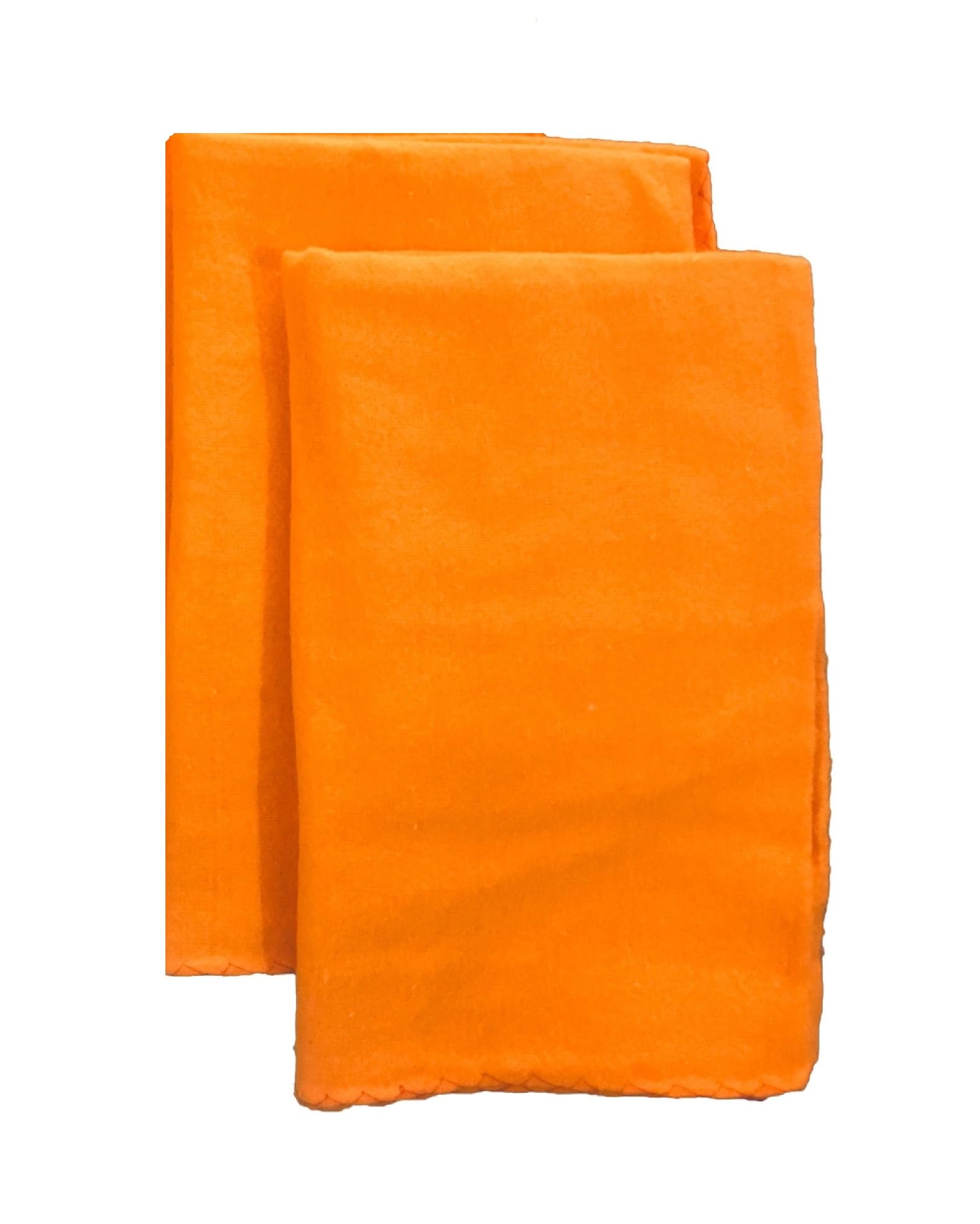 SHOP BY ROOM Orange Color Extra Large Flannel Car, Bike Cleaning Cloth  Pack of 260 X 65 CM