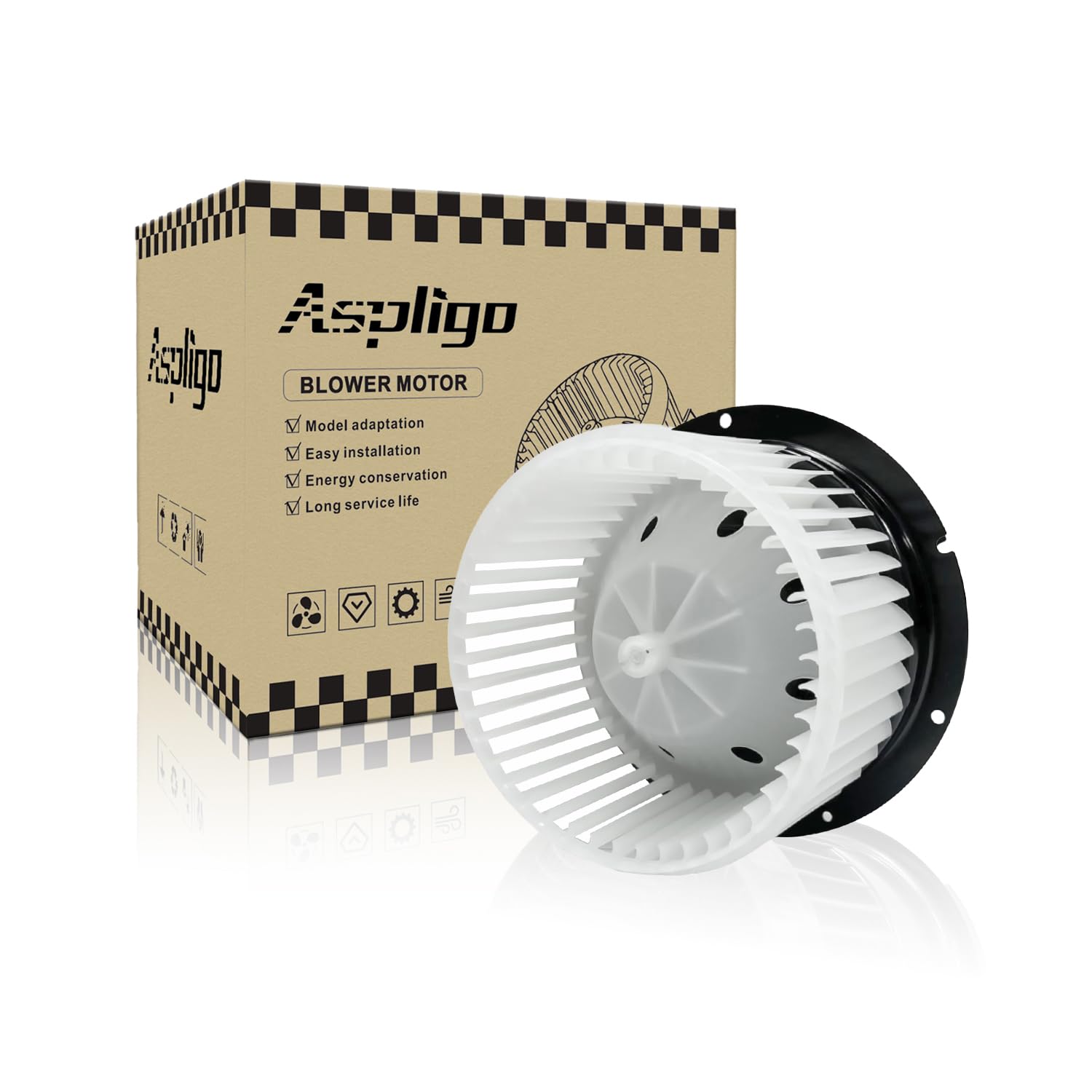 Aspligo 700099 Front Ac Heater Blower Motor Fan Fit For Ford F-250 F-350 F-450F- 550 Super Duty 1999 2000 2001 2002 2003 2004 20