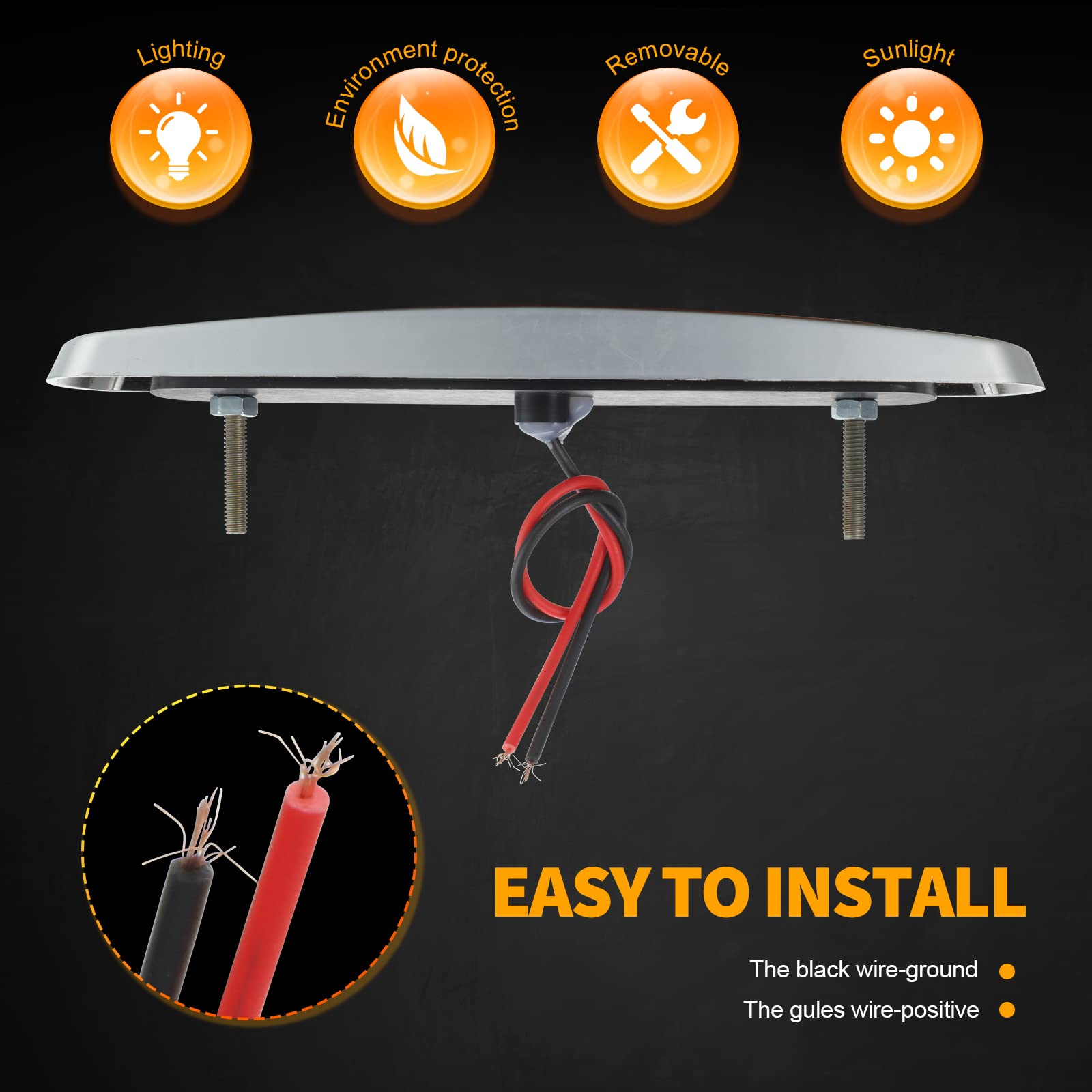 30 Pieces Led Side Marker Clearance Lamp 6.4 Inch Side Marker Lights Front Rear Side Marker Lamp 12 Diodes Trailer Trucks, Cab M