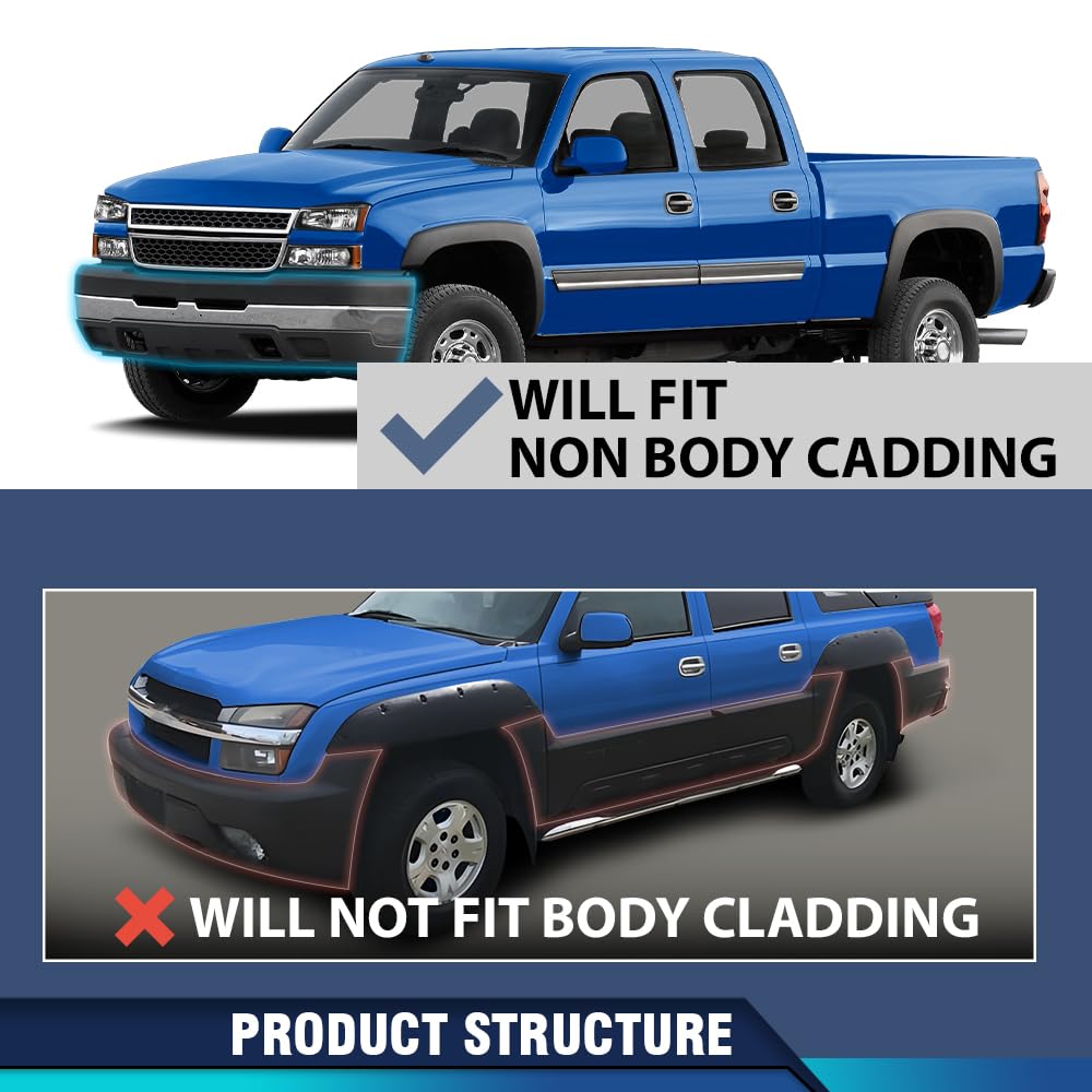 Pit66 Headlight Assembly Compatible With Chevy Silverado 1500 2500 3500 Hd Models 2003-2006/Fit Avalanche 1500 2500 03-06(Fit No