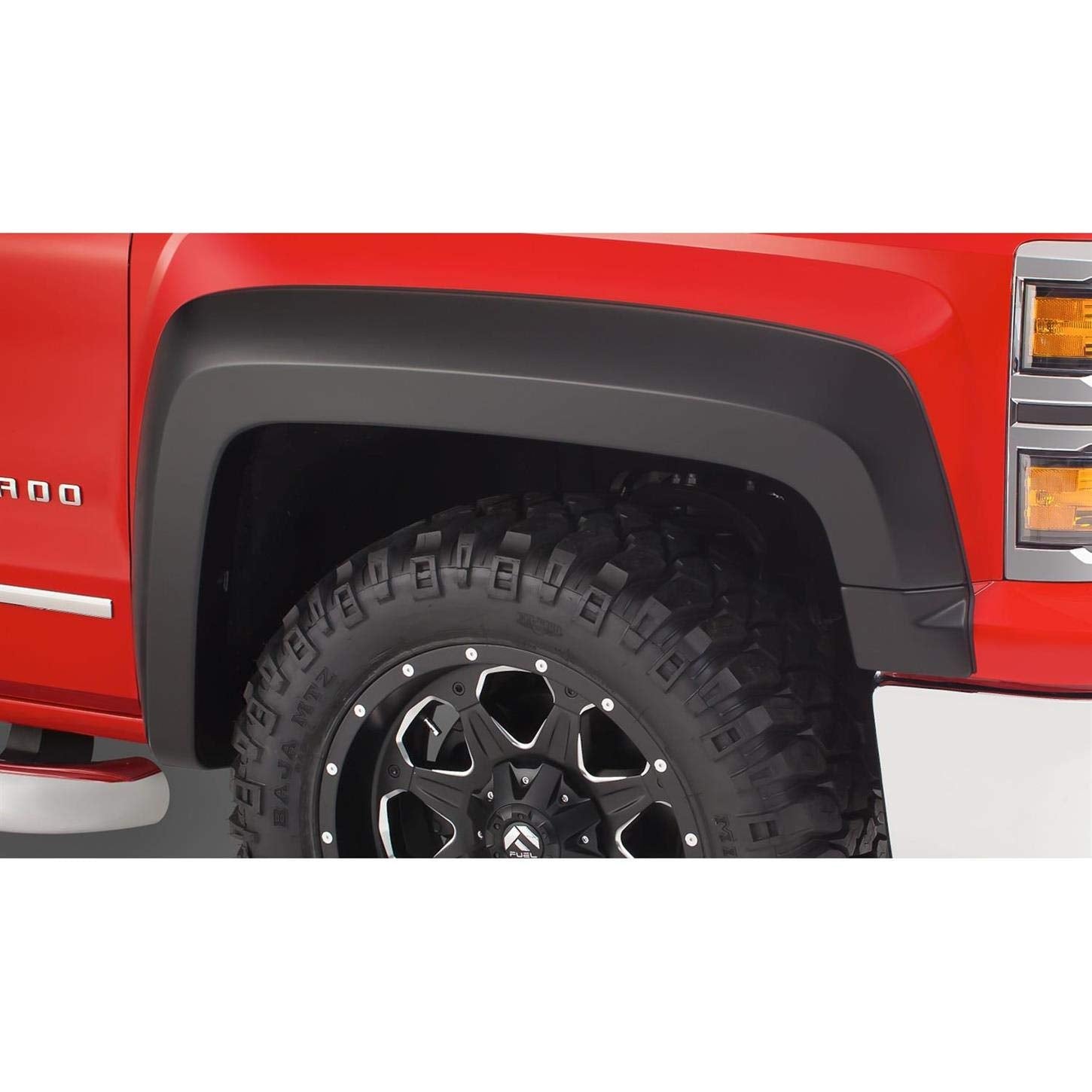 Bushwacker Extend-A-Fender Extended Front & Rear Fender Flares | 4-Piece Set, Black, Smooth Finish | 40964-02 | Fits 2014-2018 C