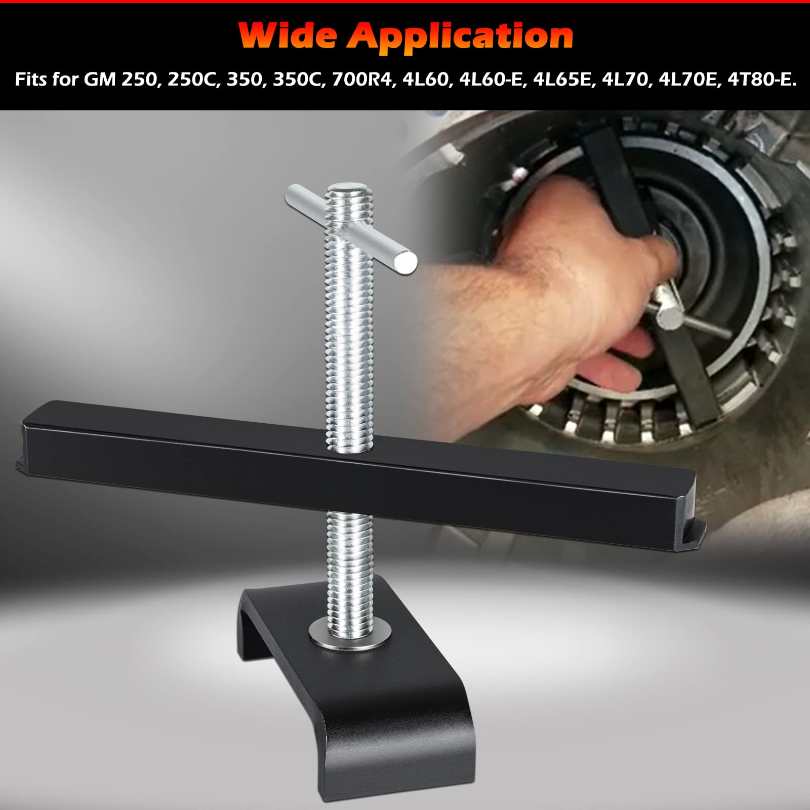 Bonbo T-0151 Rear Clutch Spring Compressor Transmission Tool - 4L60E Low & Reverse Spring Compressor, Compatible With Gm 250 250C 350 350C 700R4 4L60 4L60-E 4L65E 4L70 4L70E 4T80-E