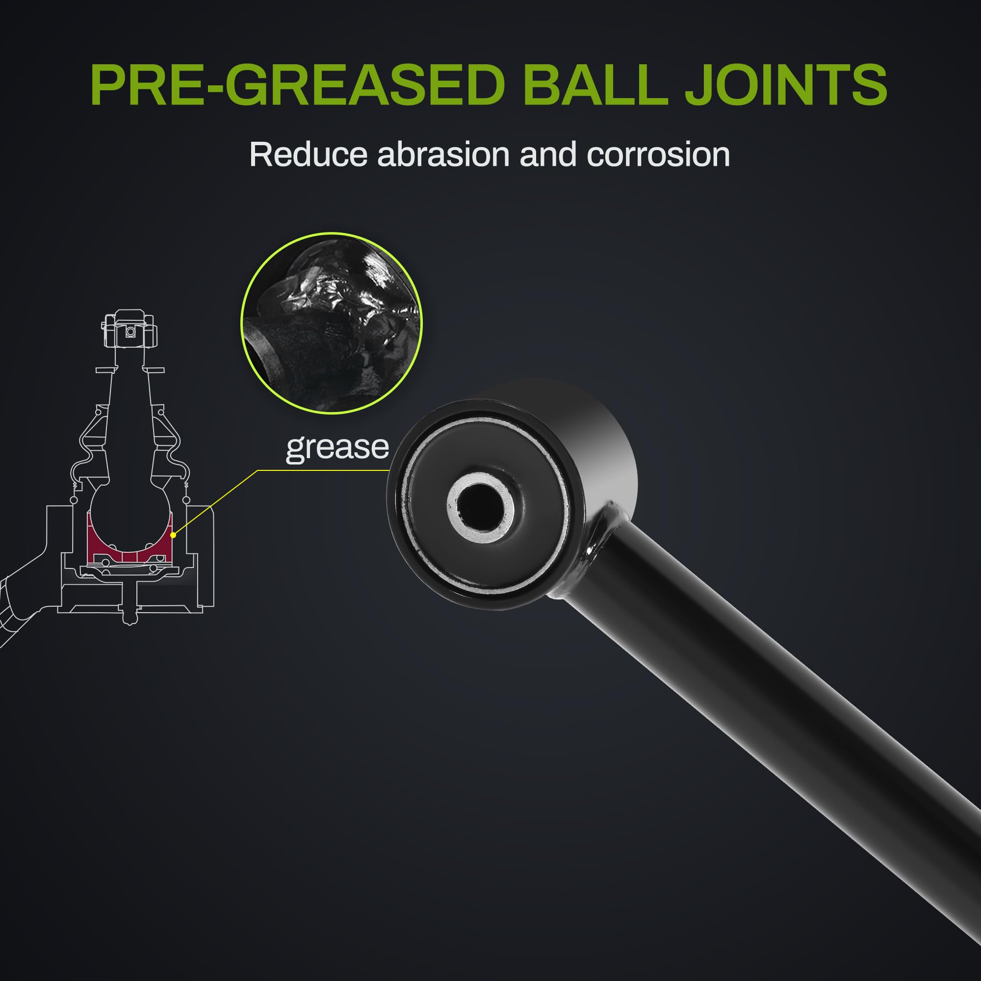 Autosaver88 Rear Lower Control Arm Compatible With 04-07 Buick Rainier,02-09 Chevy Trailblazer,Gmc Envoy,03-08 Isuzu Ascender,03