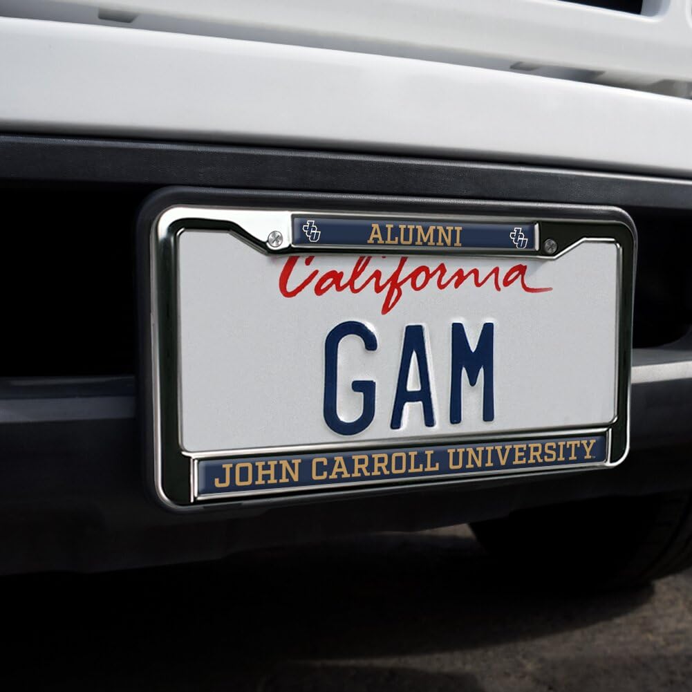GRAPHICS & MORE Metal License Plate Frame - John Carroll University Alumni, Blue Streaks Color