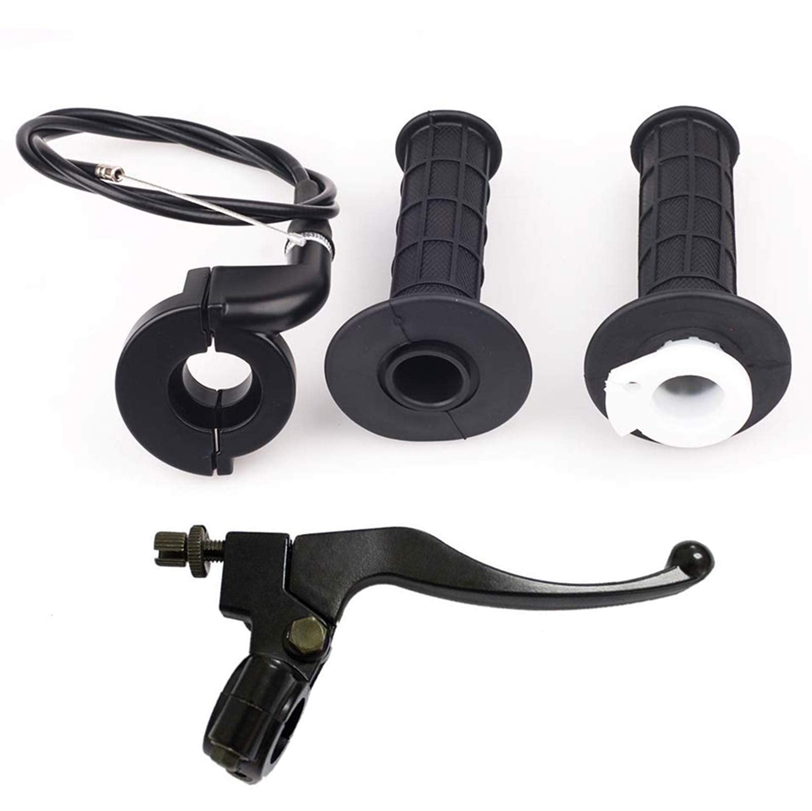 Liyyoo Throttle Cable Kit, Throttle Handle,Right Brake Lever And Left Handle, For Xr80 Xr100 Crf70 Crf80 Crf100 Pit Dirt Motor Bike Baja Mini Bike 196Cc 200Cc 5.5Hp 6.5Hp 48 Inch Twist Throttle Hand