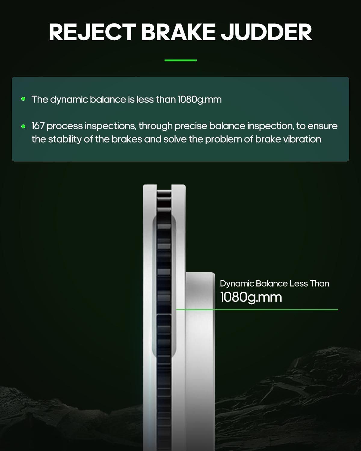 SCITOO Front 11.06'' Brake Pads and Rotors Kits Fit For Chrysler Town & Country 2001-2007,For Dodge Caravan 2001-2007,For Dodge