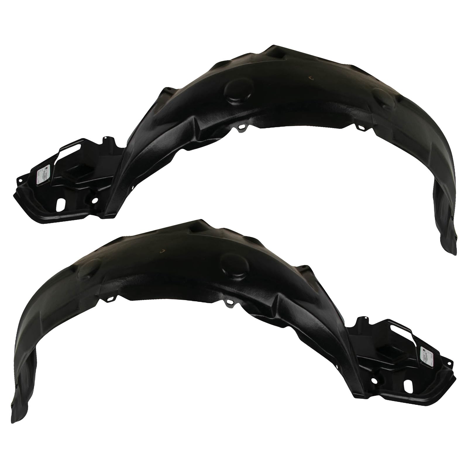Trq Front Inner Fender Liner Set Compatible With 2009-2010 Toyota Corolla To1248149 To1249149