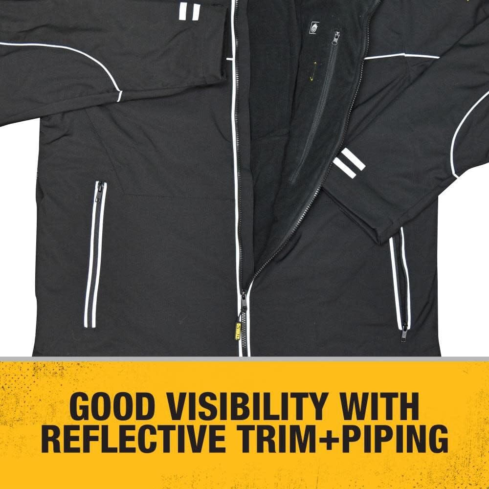 DEWALT DCHJ072 Heated Lightweight Soft Shell Jacket Kit with 2.0Ah Battery and Charger